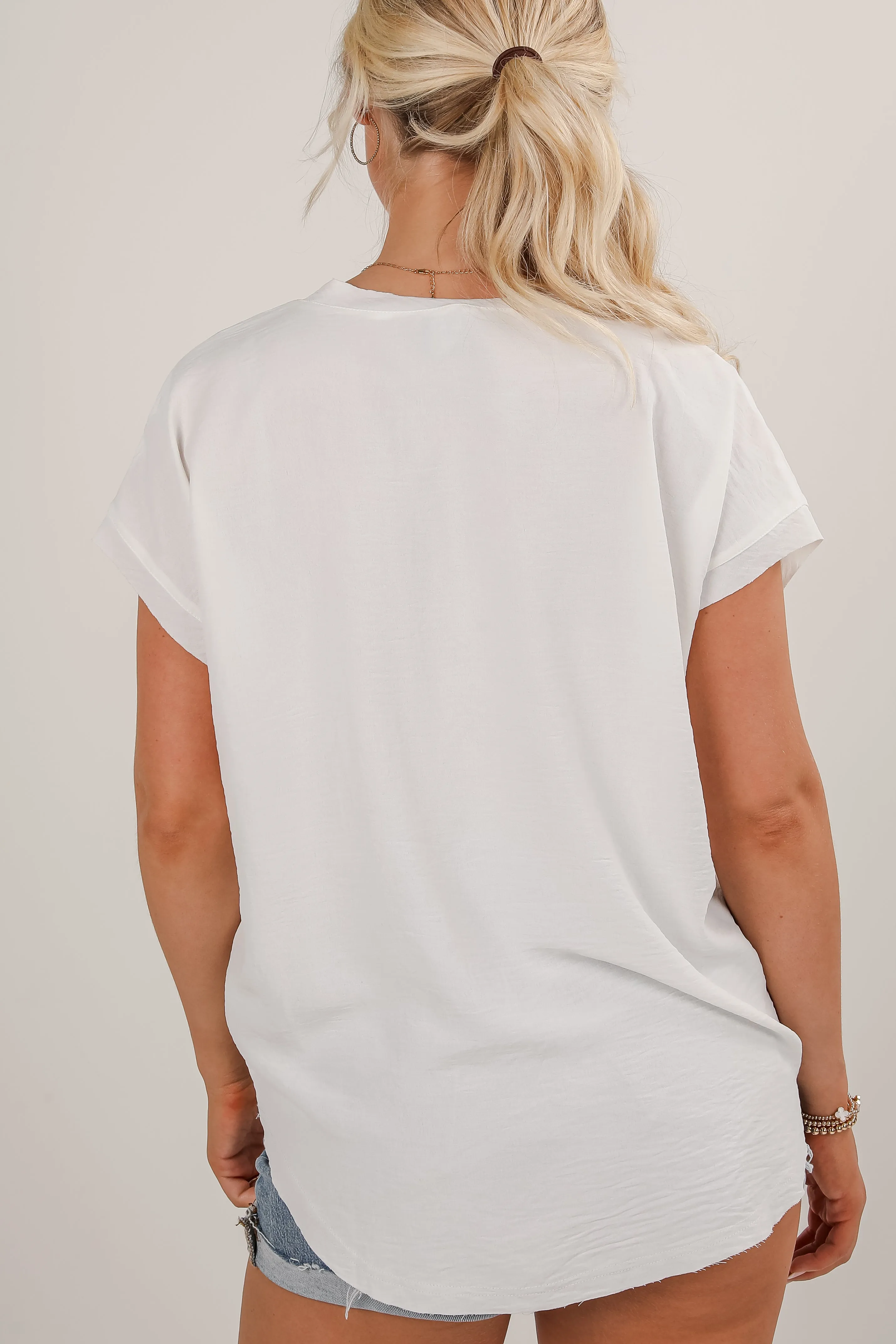 All The Charm V-Neck Blouse
