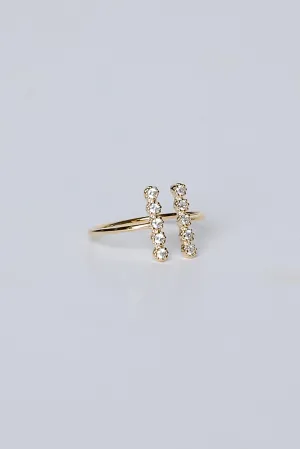 Aria Gold Rhinestone Ring