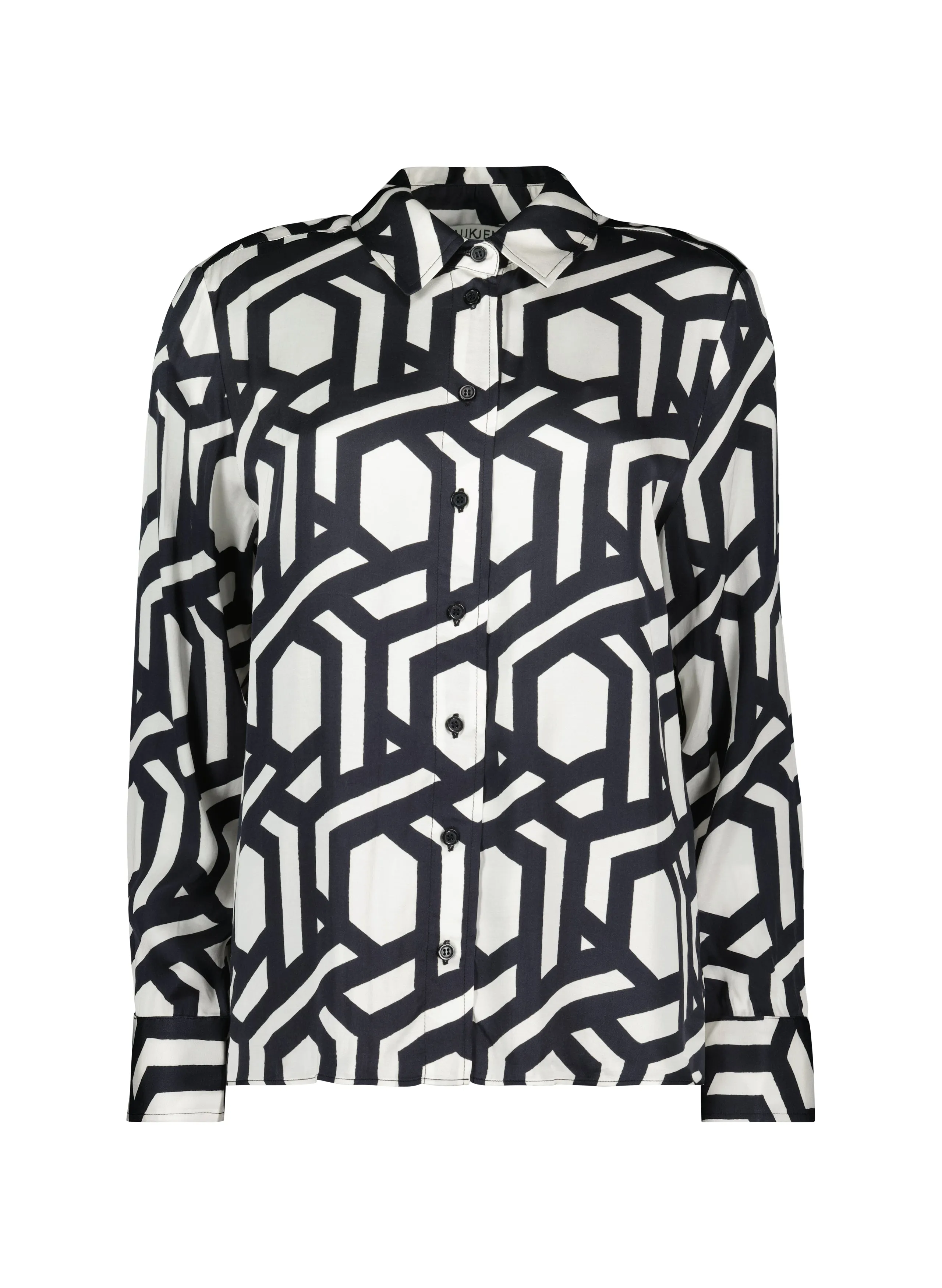 Ashlyn?Printed Satin Shirt
