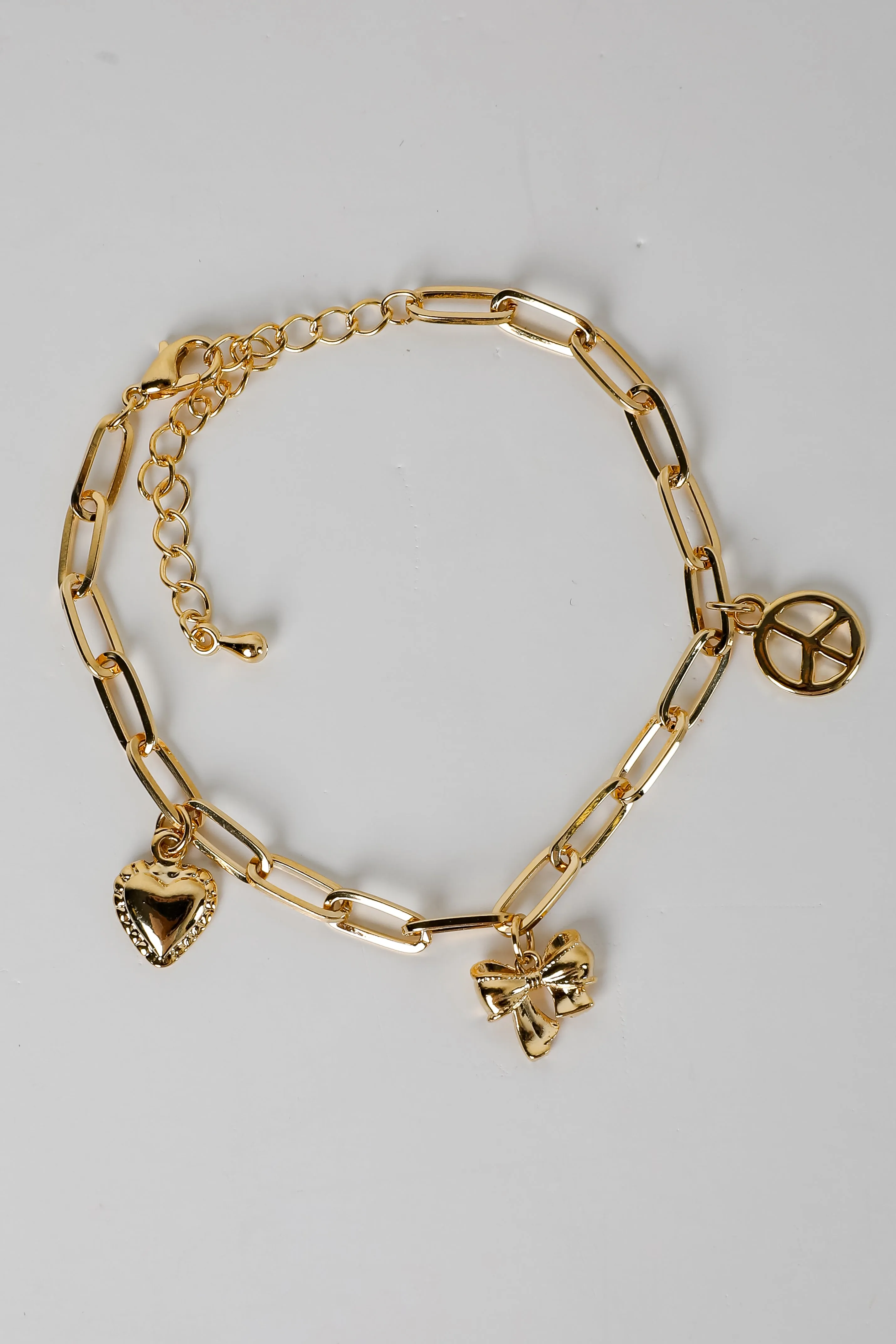 Avery Gold Charm Bracelet
