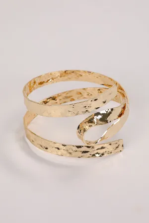 Brooke Gold Double Cuff Bracelet