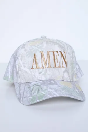 Camo Amen Hat