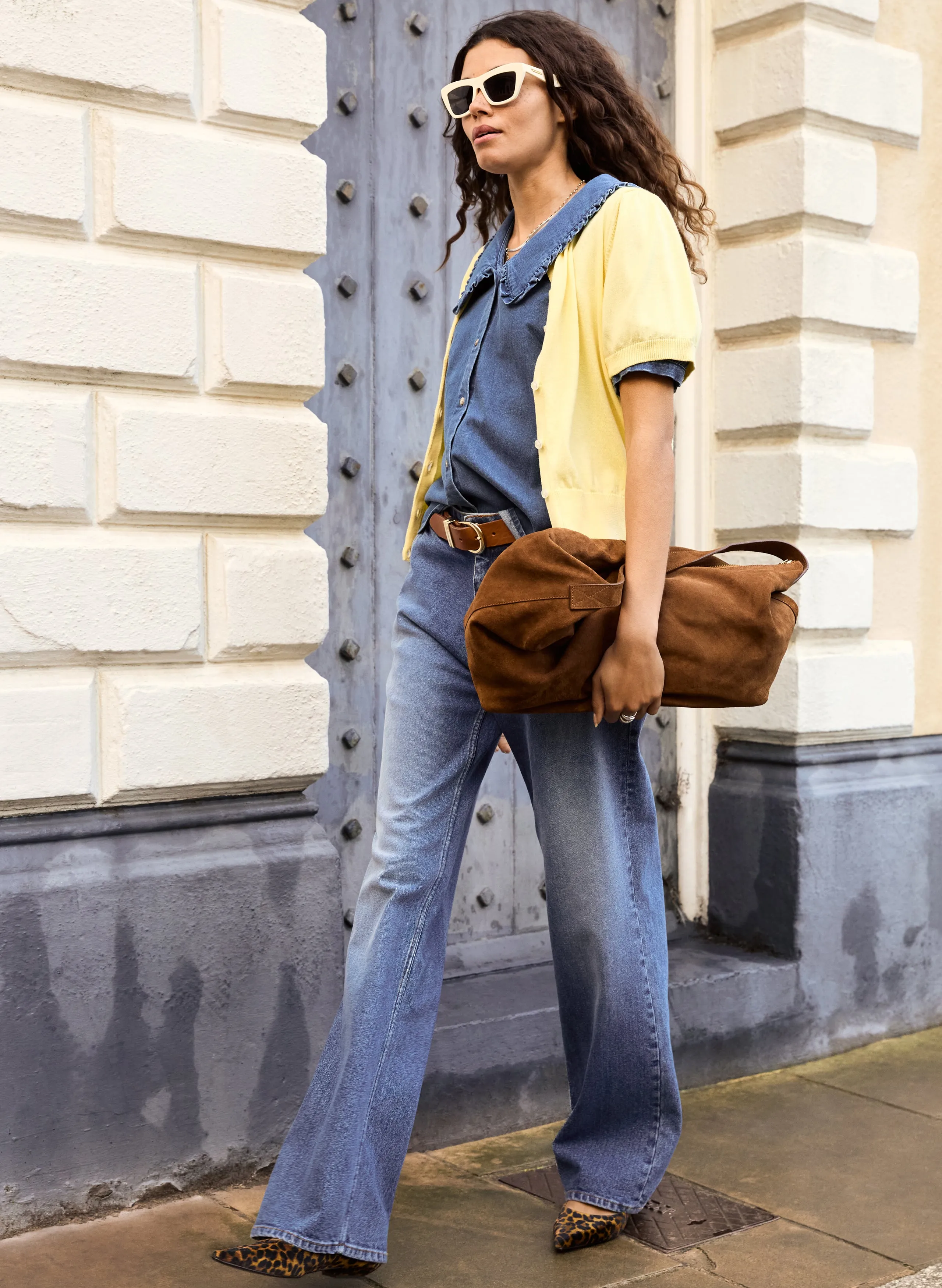 Dani?Organic Denim Collar Blouse