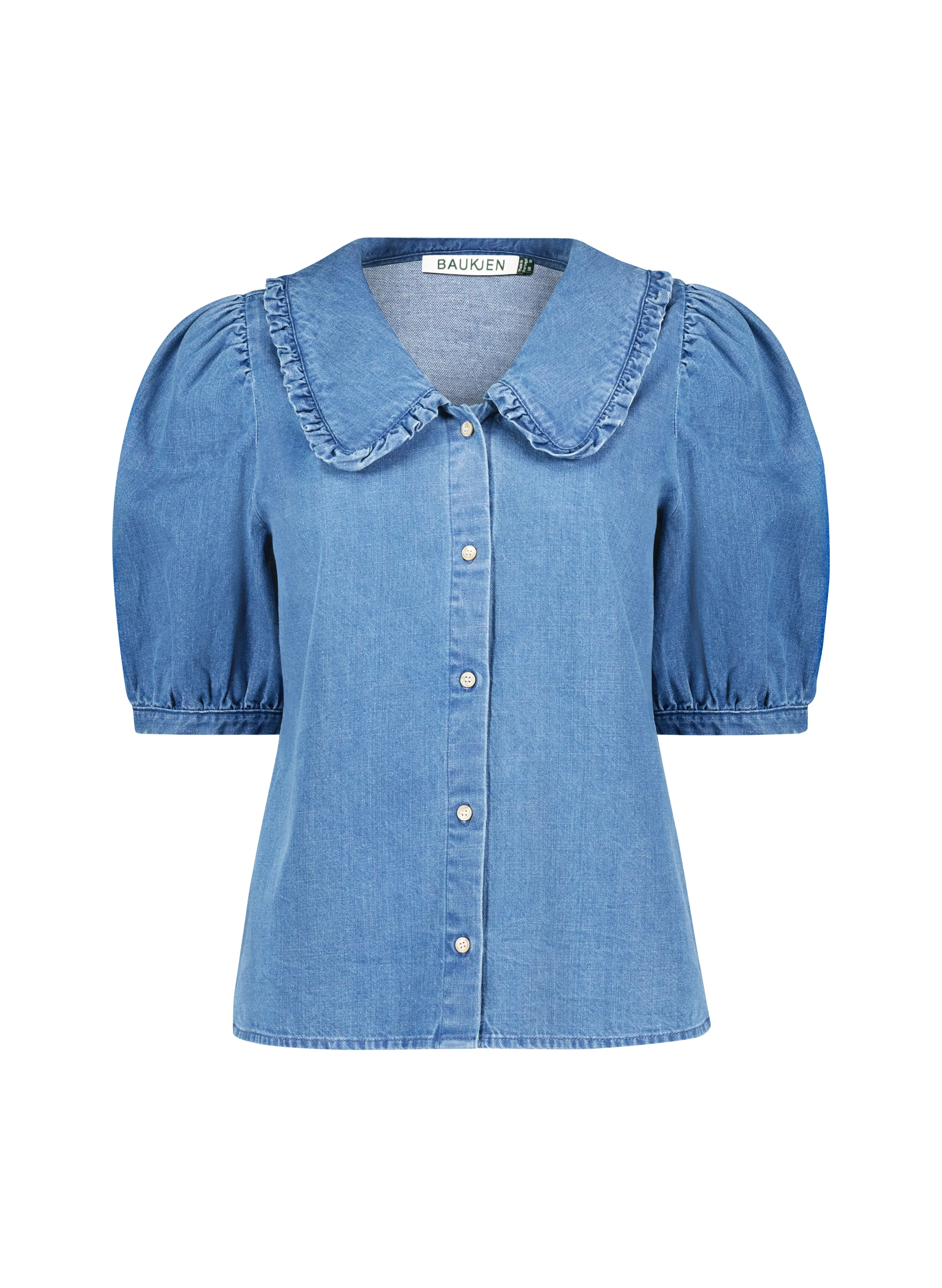 Dani?Organic Denim Collar Blouse