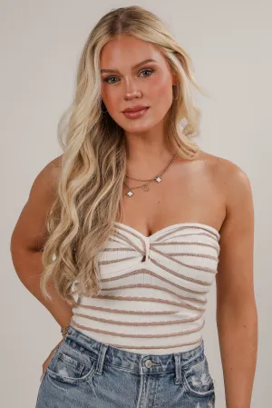 Darling Sunshine Striped Tube Top