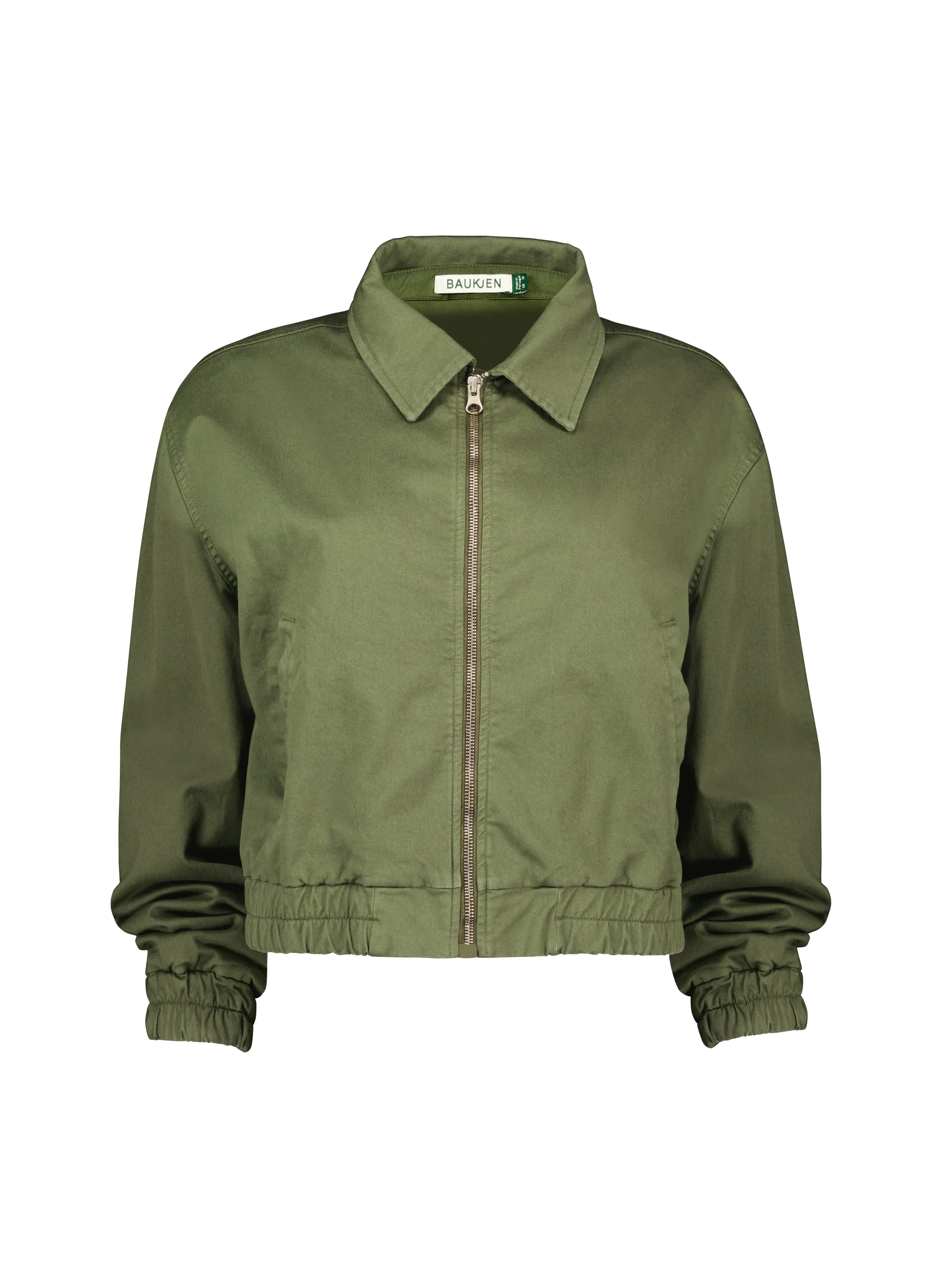 Elowen Organic?Cotton Cropped Bomber Jacket