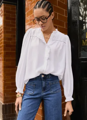 Estela Broderie?Detail Blouse