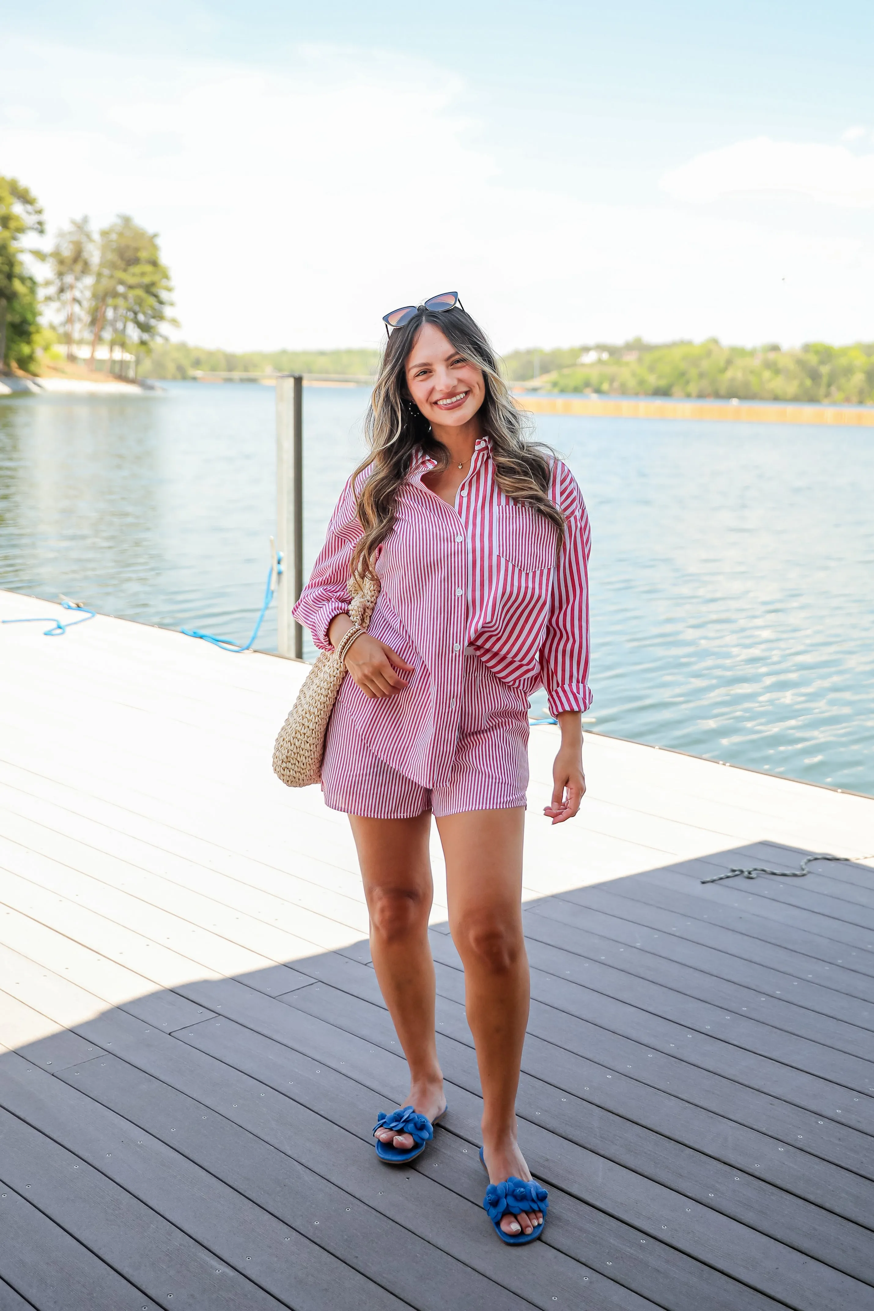 FINAL SALE - Do Not Disturb Striped Button-Up Blouse