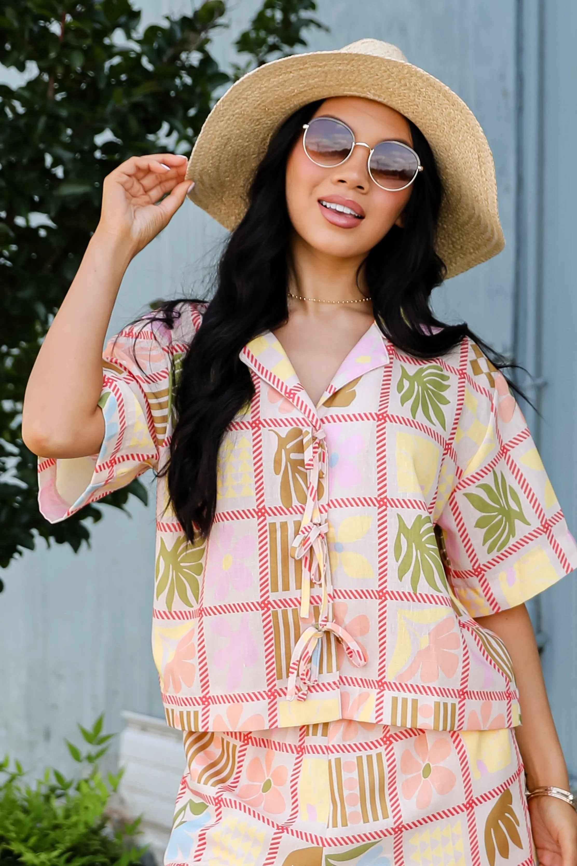 FINAL SALE - Island In The Sun Peach Blouse