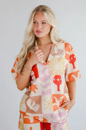 FINAL SALE - Island Style Ivory Blouse