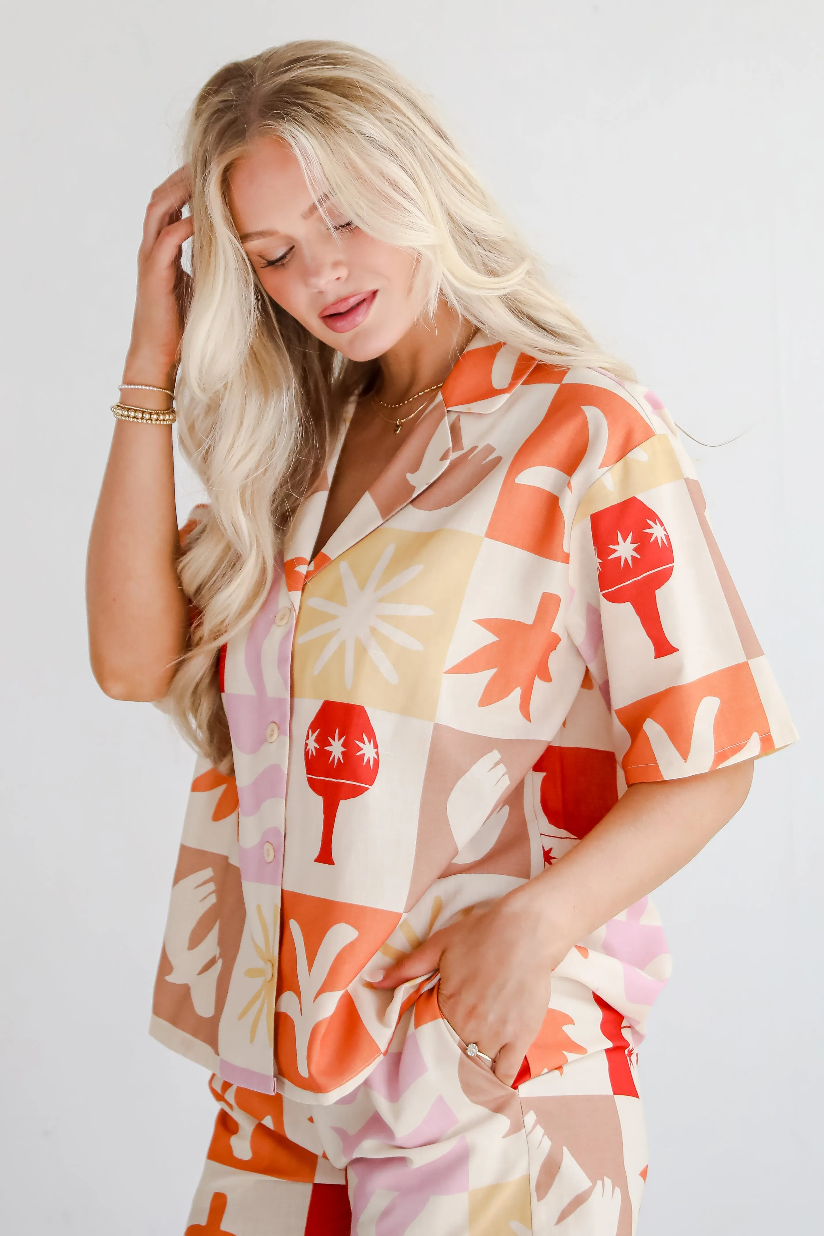 FINAL SALE - Island Style Ivory Blouse