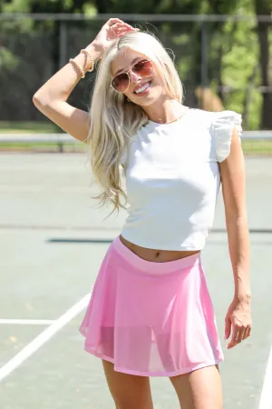FINAL SALE - Record Setter Mesh Athletic Skort