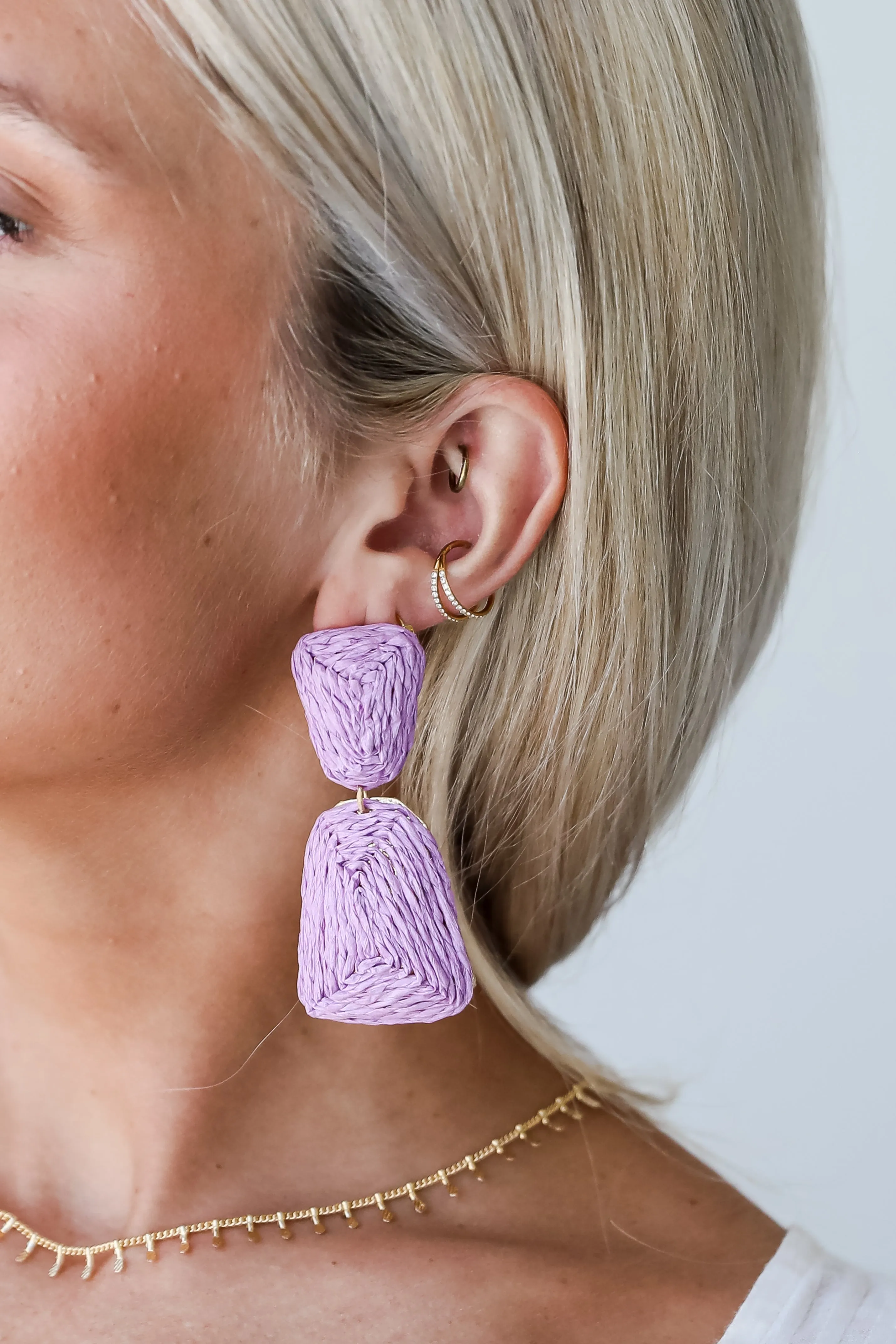 FINAL SALE - Sara Straw Statement Earrings