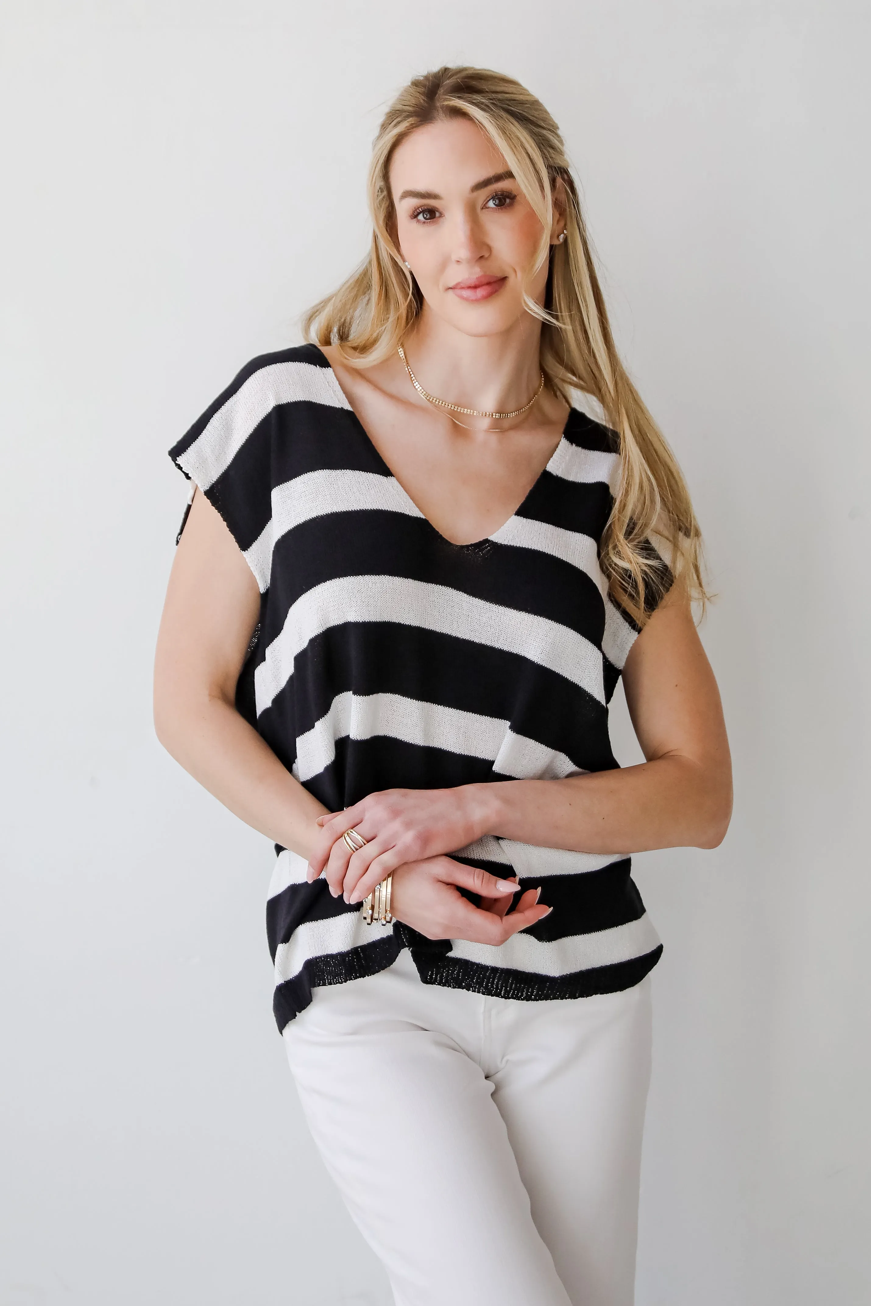 FINAL SALE - True Staple Striped Knit Tank