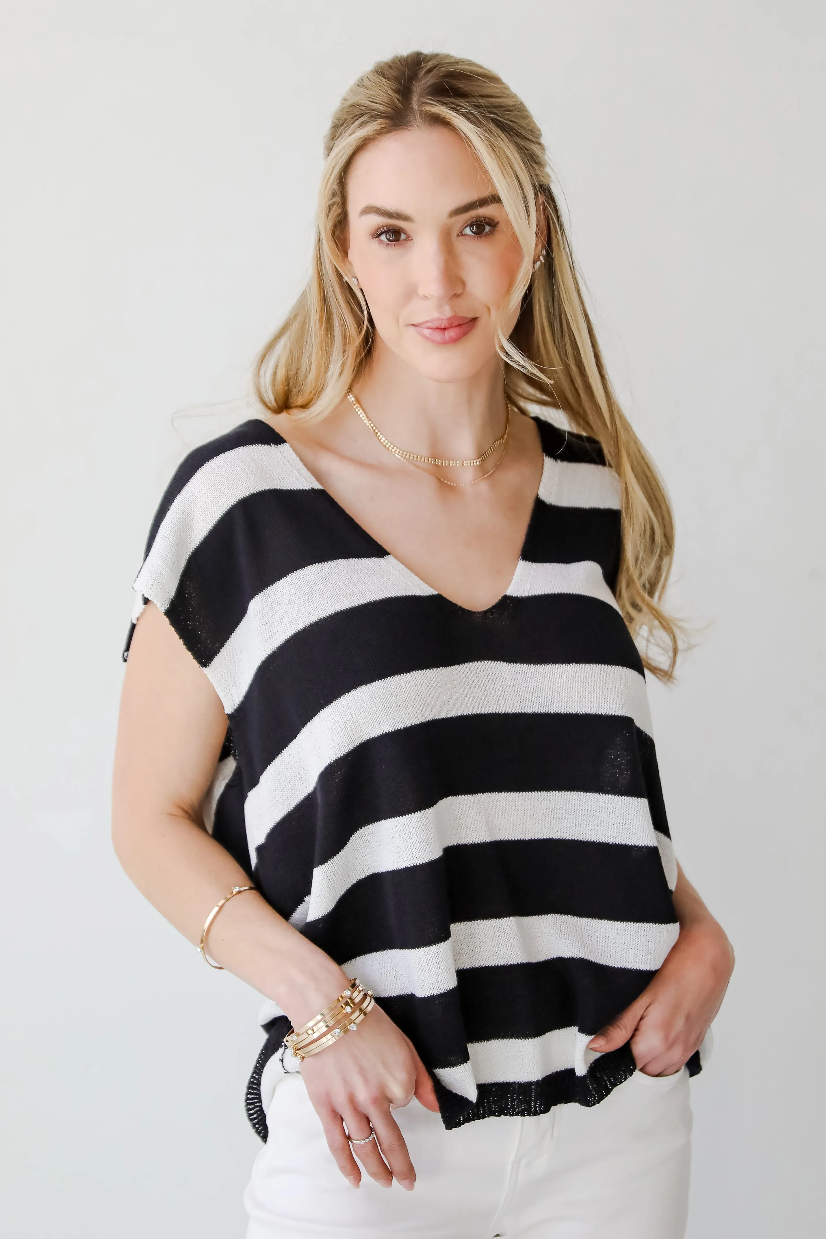 FINAL SALE - True Staple Striped Knit Tank