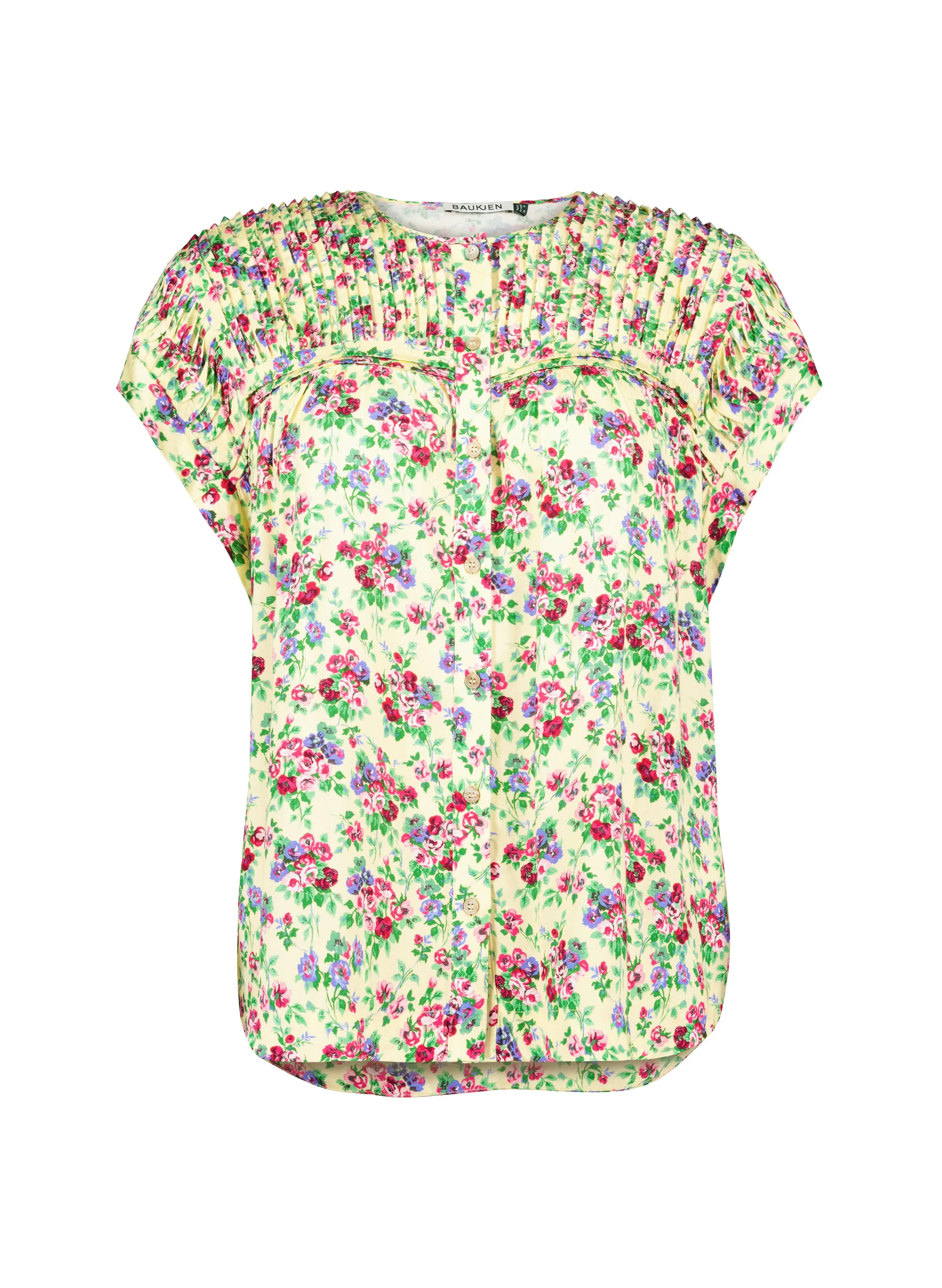 Gia?Satin Cap Sleeve Blouse