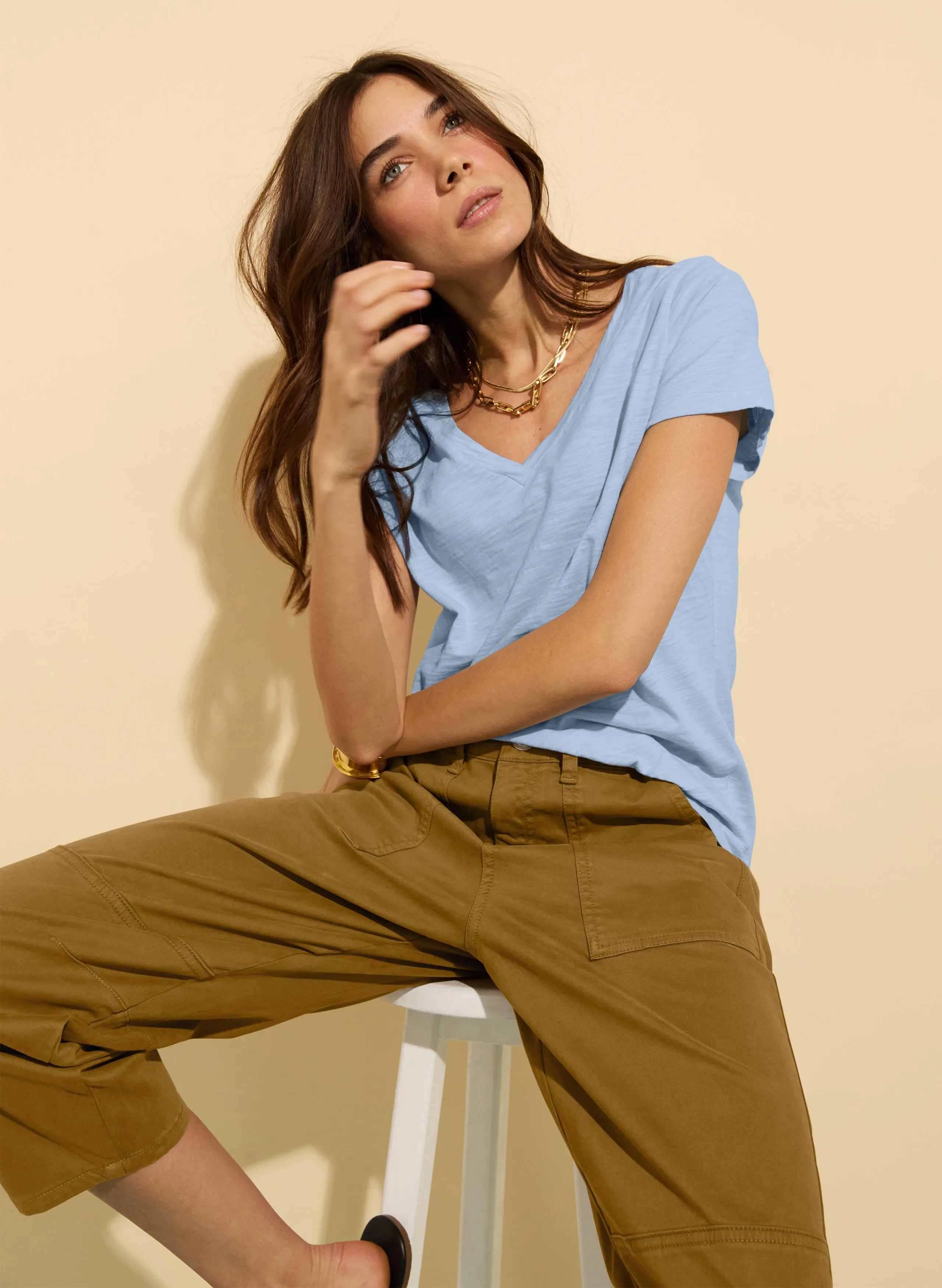Hanorah Organic V-Neck Tee