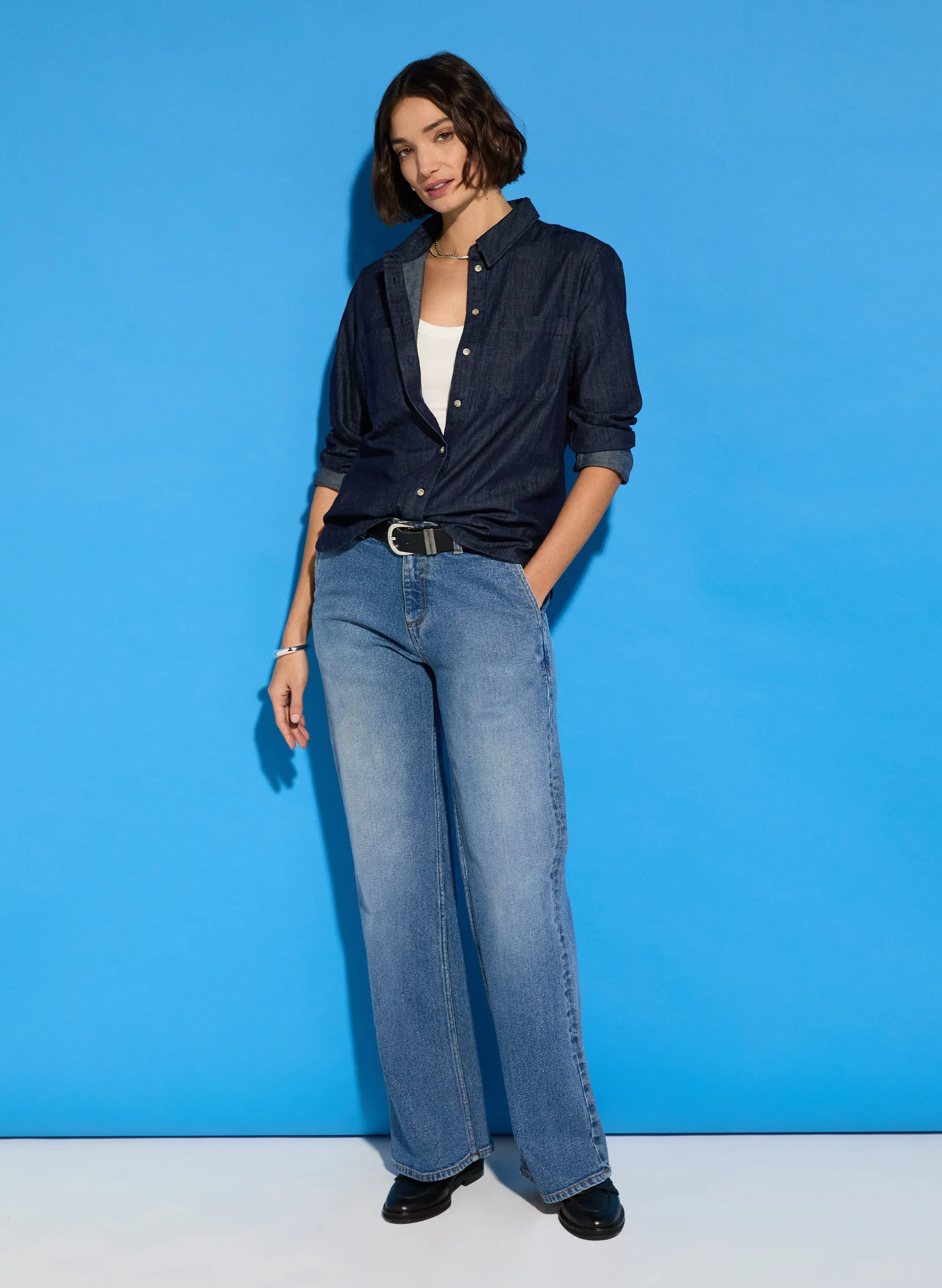 Hattie Organic Denim Shirt