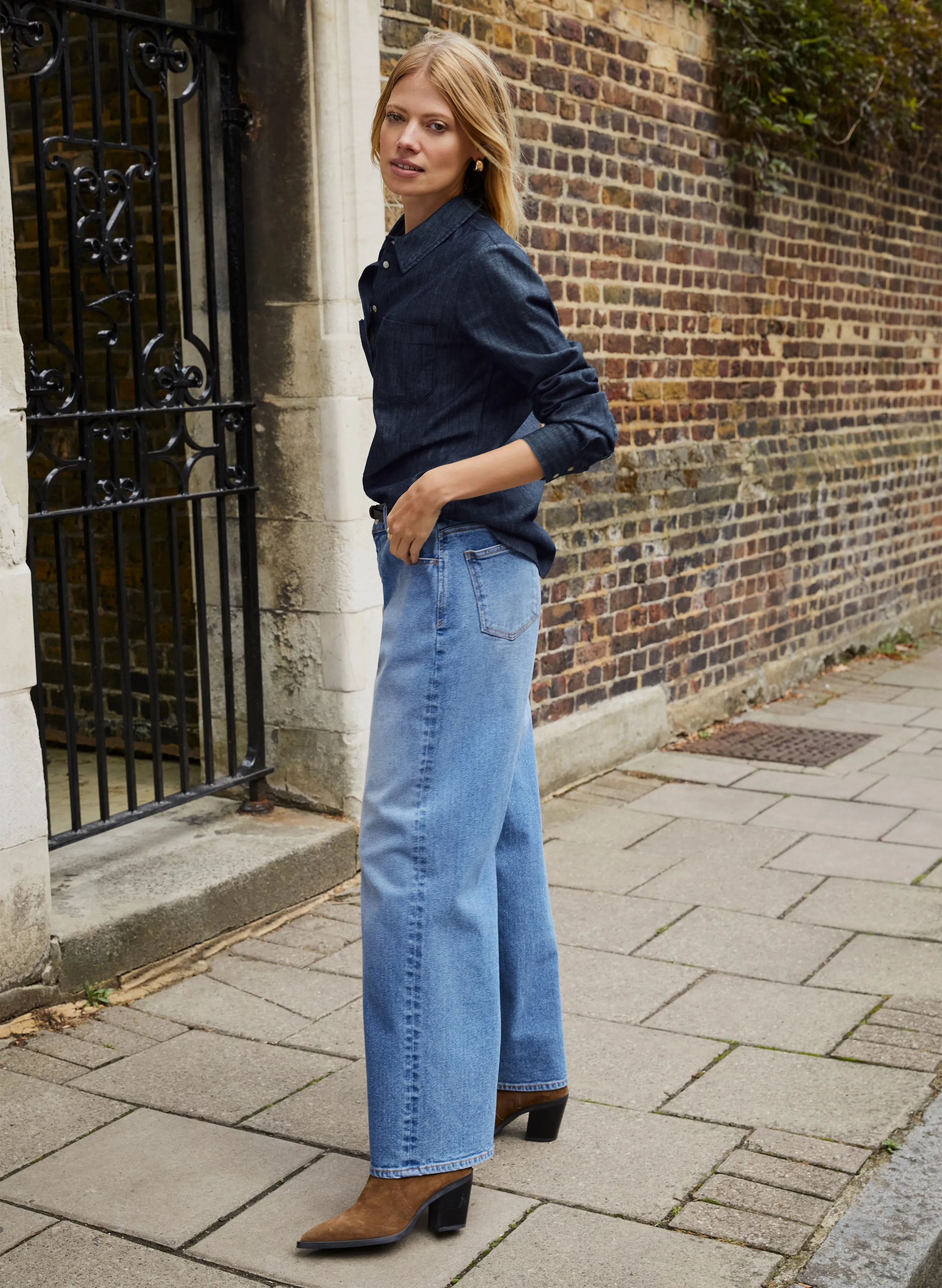 Hattie Organic Denim Shirt