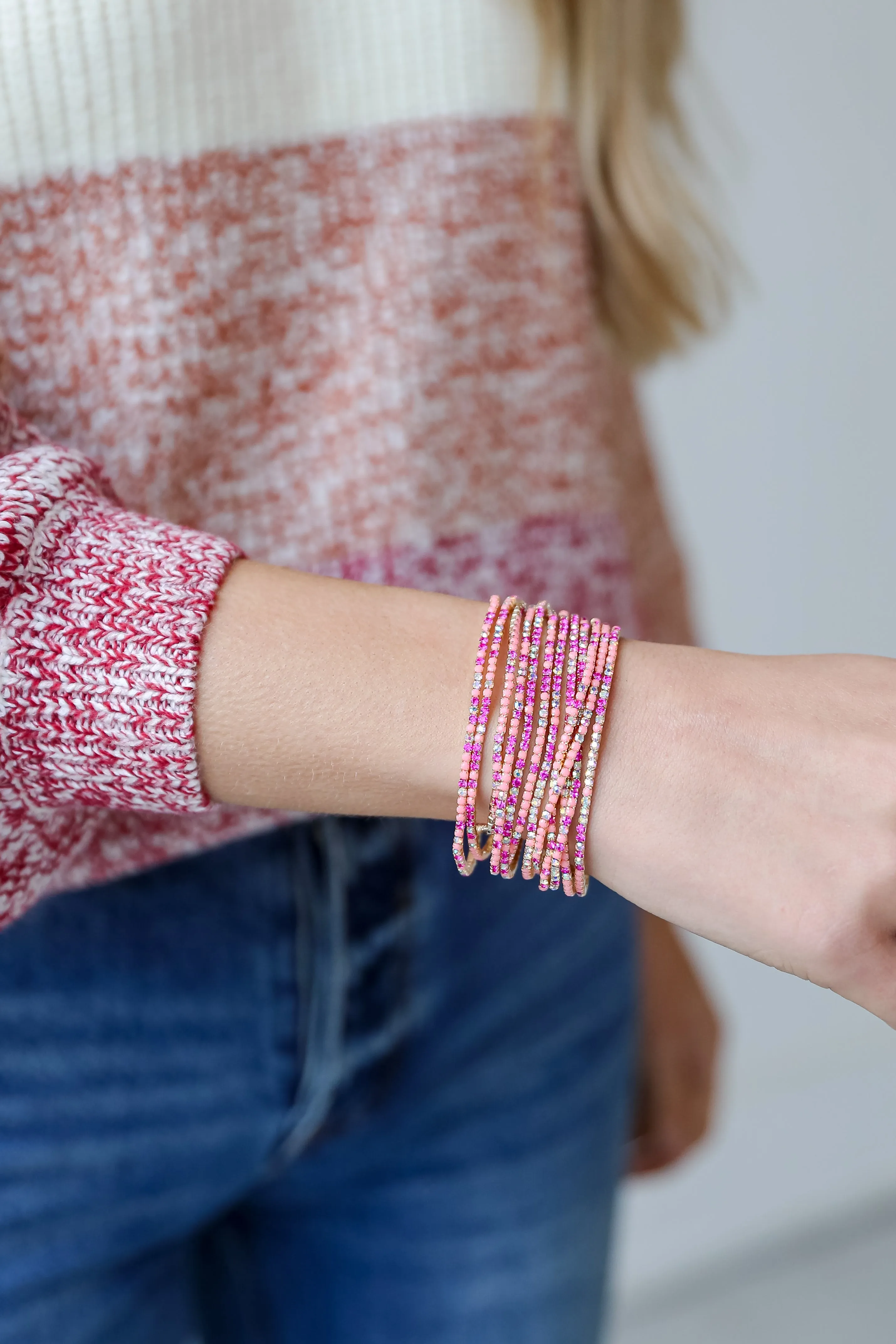 Hayden Rhinestone Bracelet Set