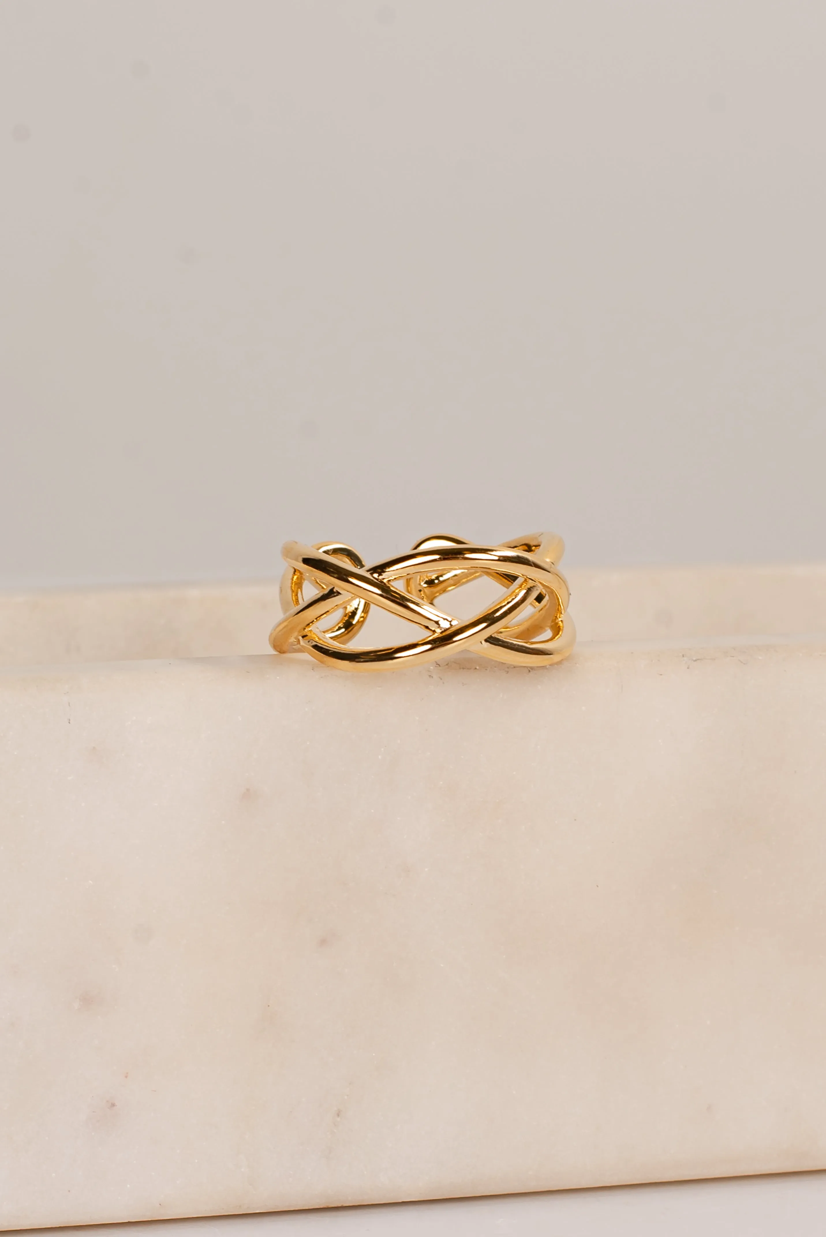 Helen Gold Triple Ring