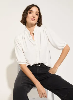 Janey?Short?Sleeve Blouse