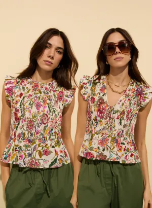 Mariah?Organic Cotton Smocked Blouse