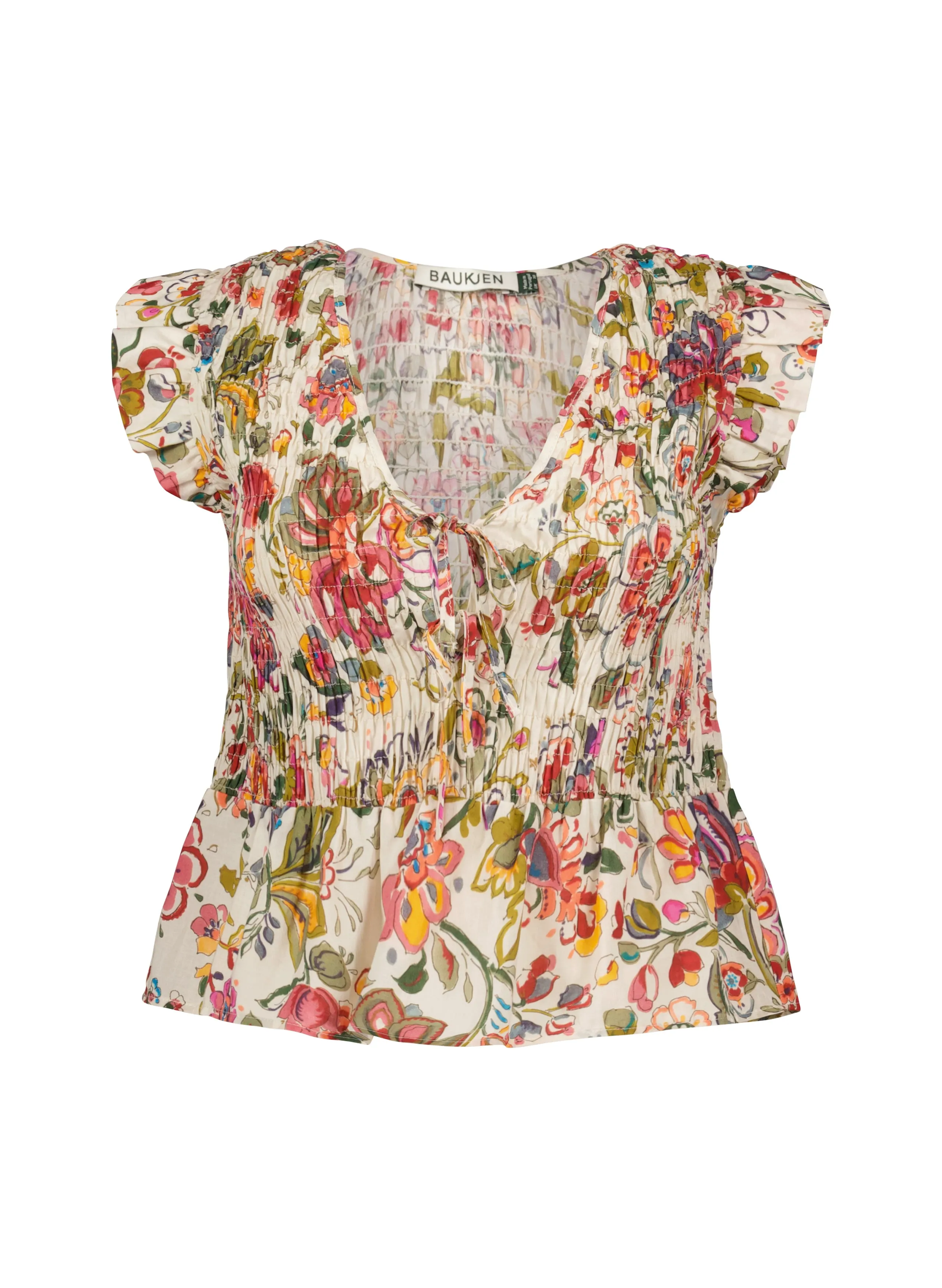 Mariah?Organic Cotton Smocked Blouse