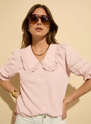 Marti?Organic Cotton Broderie?Detail Blouse