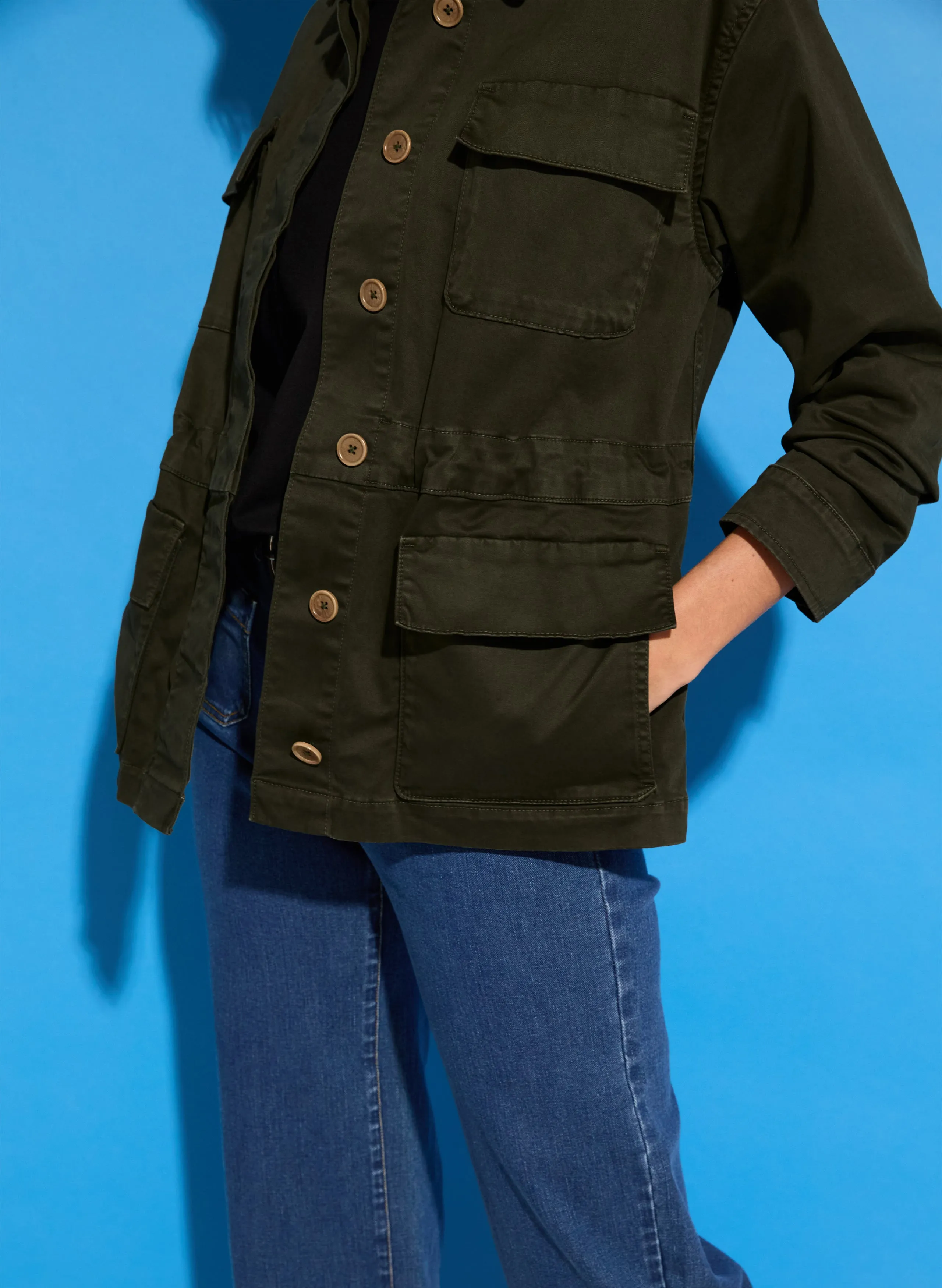 Mattie Organic?Cotton Cargo Jacket