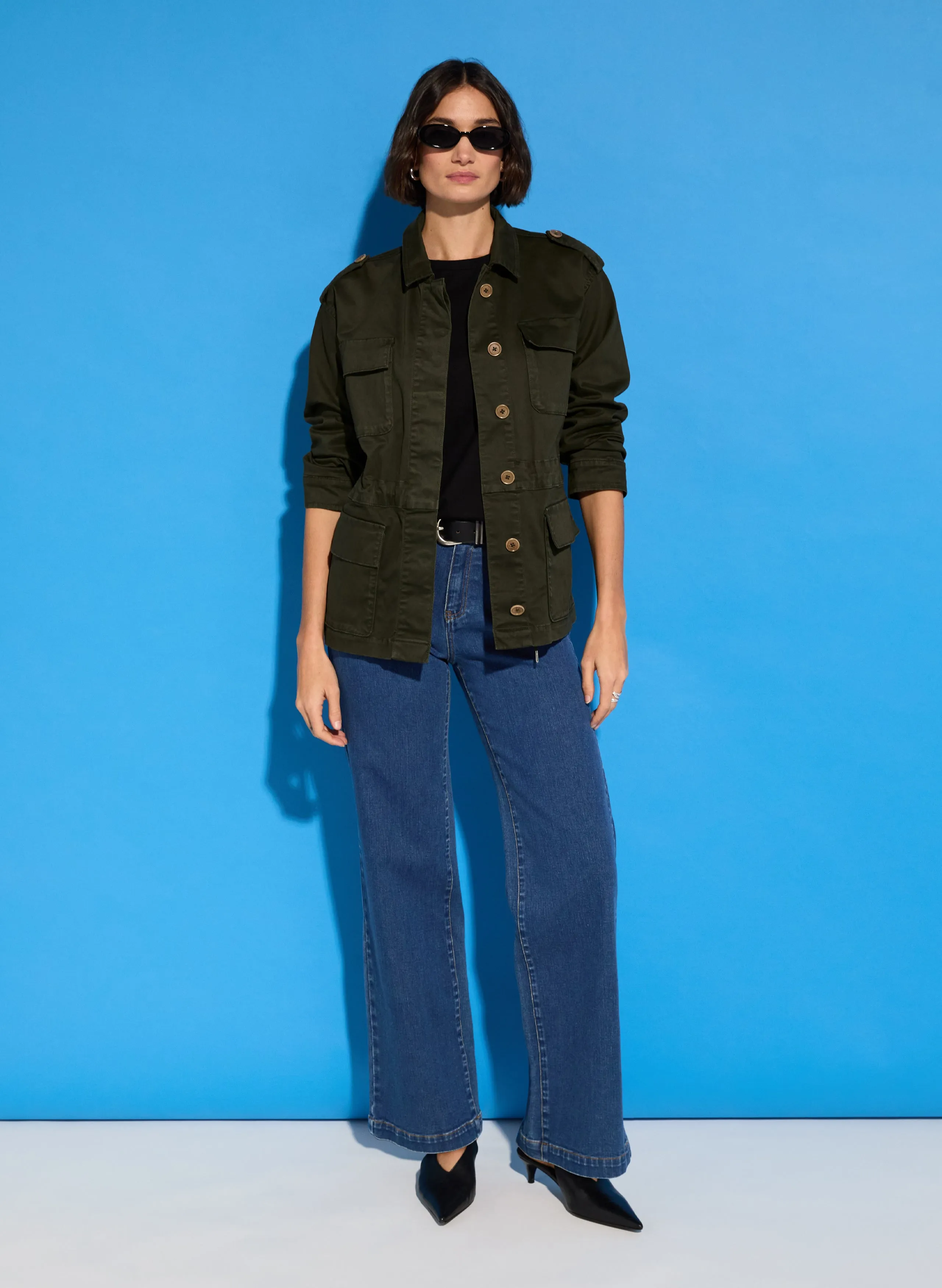 Mattie Organic?Cotton Cargo Jacket