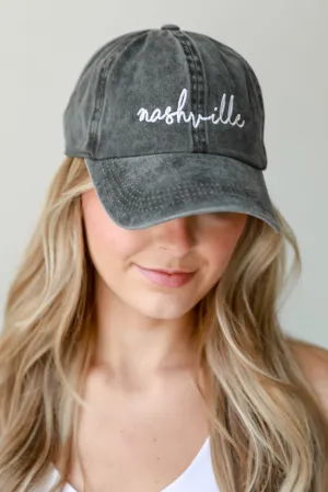 Nashville Script Embroidered Hat