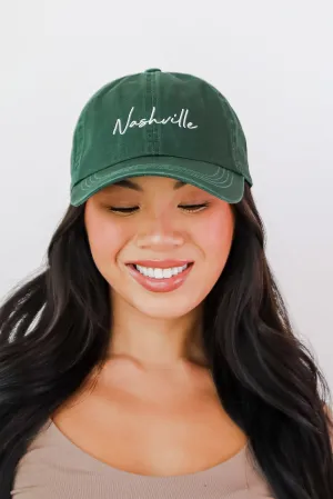 Nashville Script Embroidered Hat