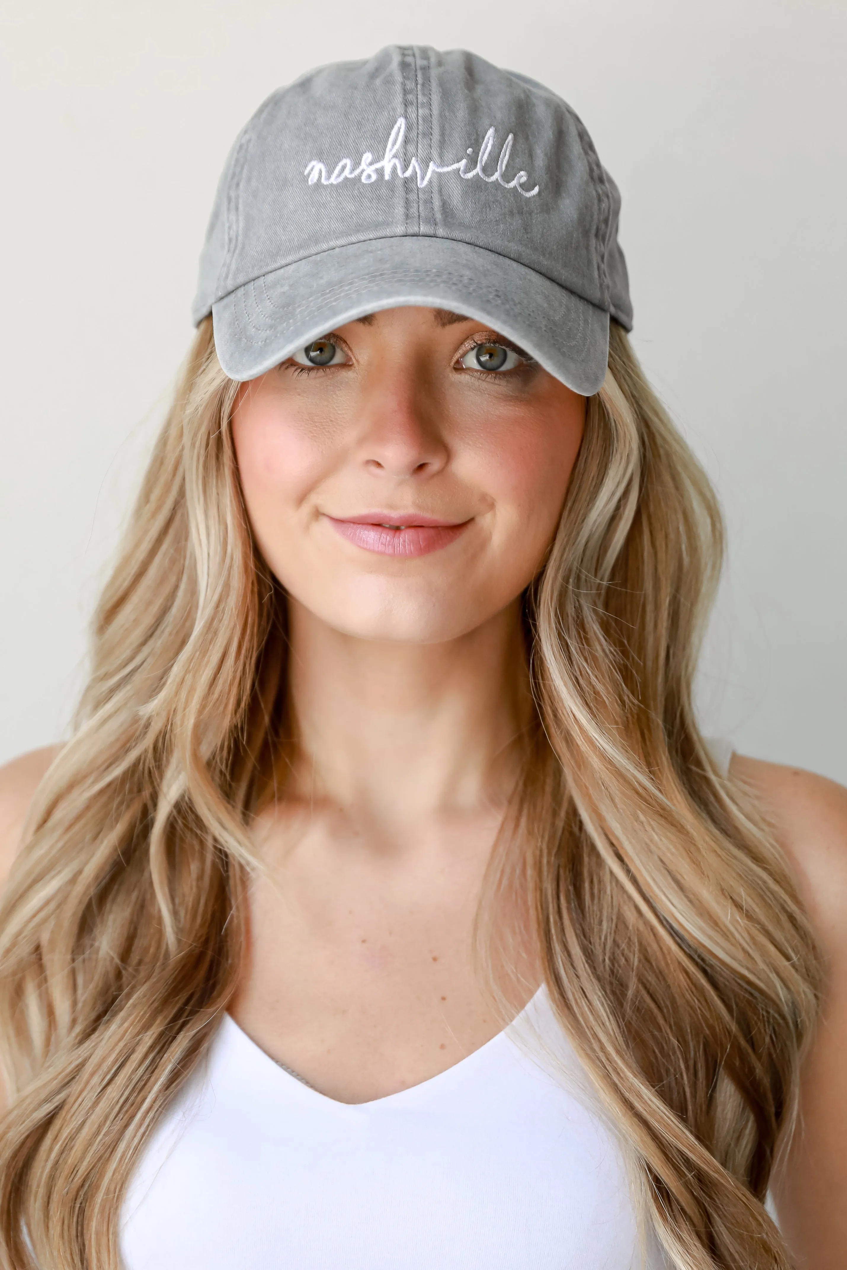 Nashville Script Embroidered Hat