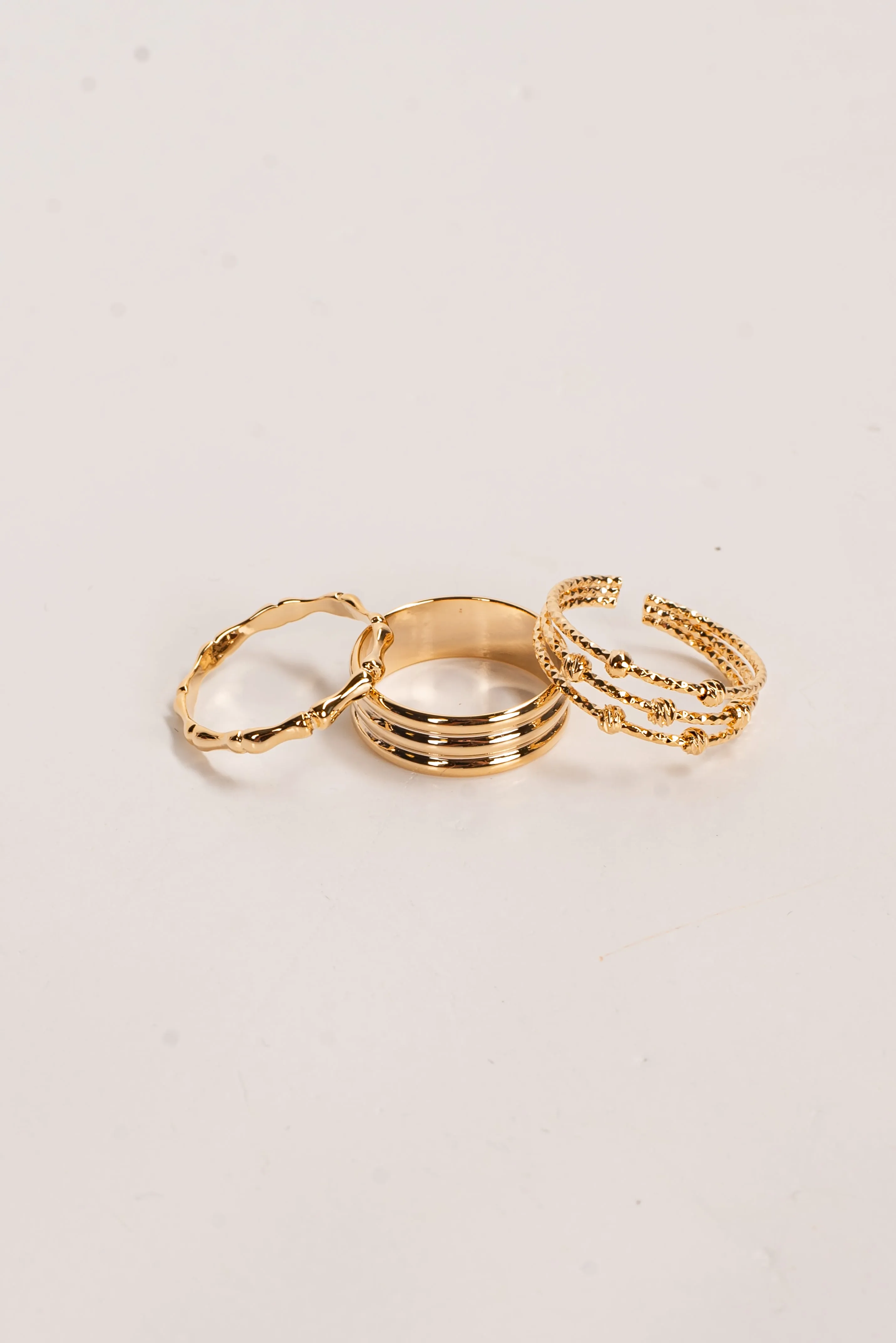 Nicole Gold Ring Set