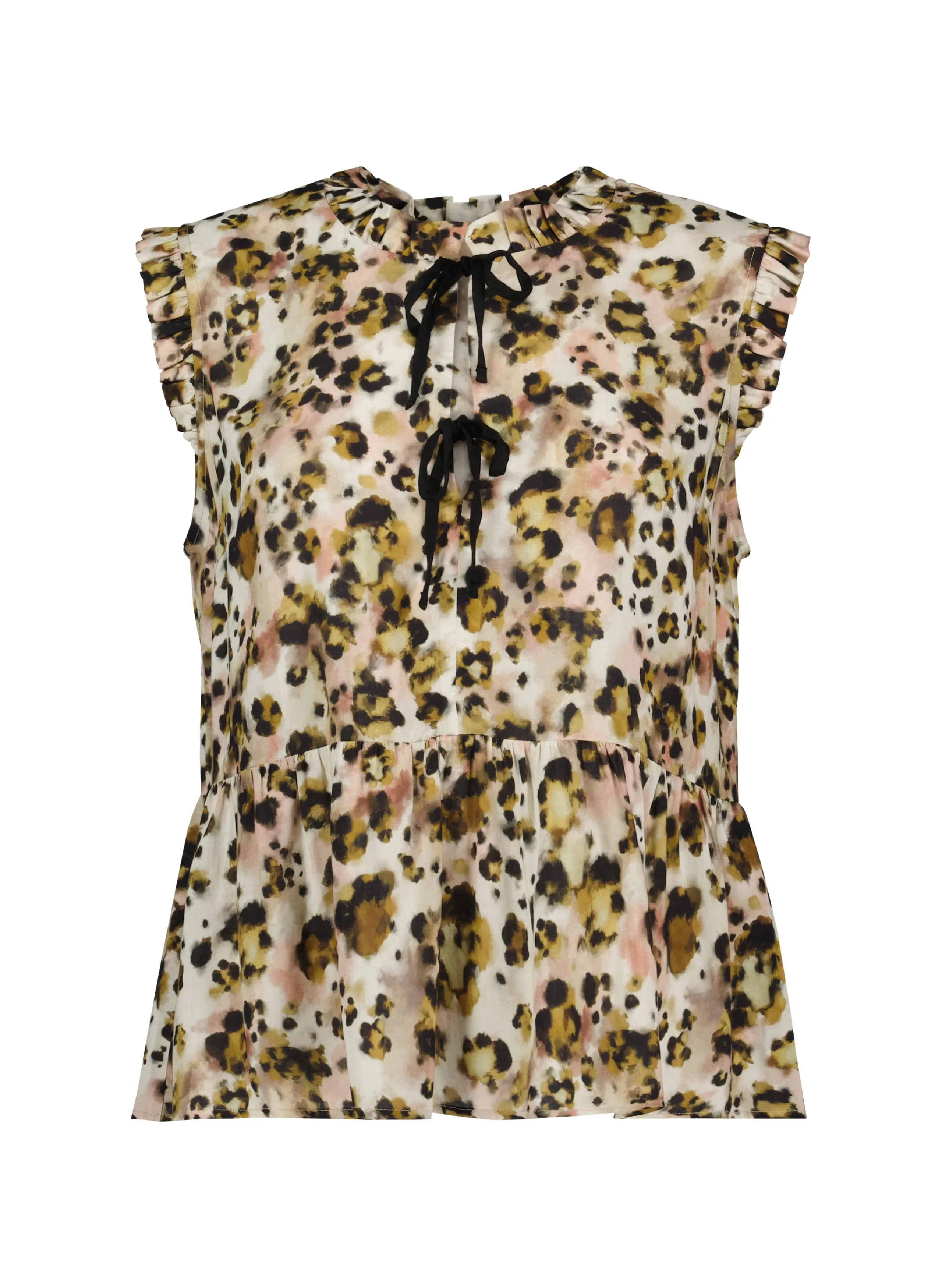 Nicole?Printed Sleeveless Blouse