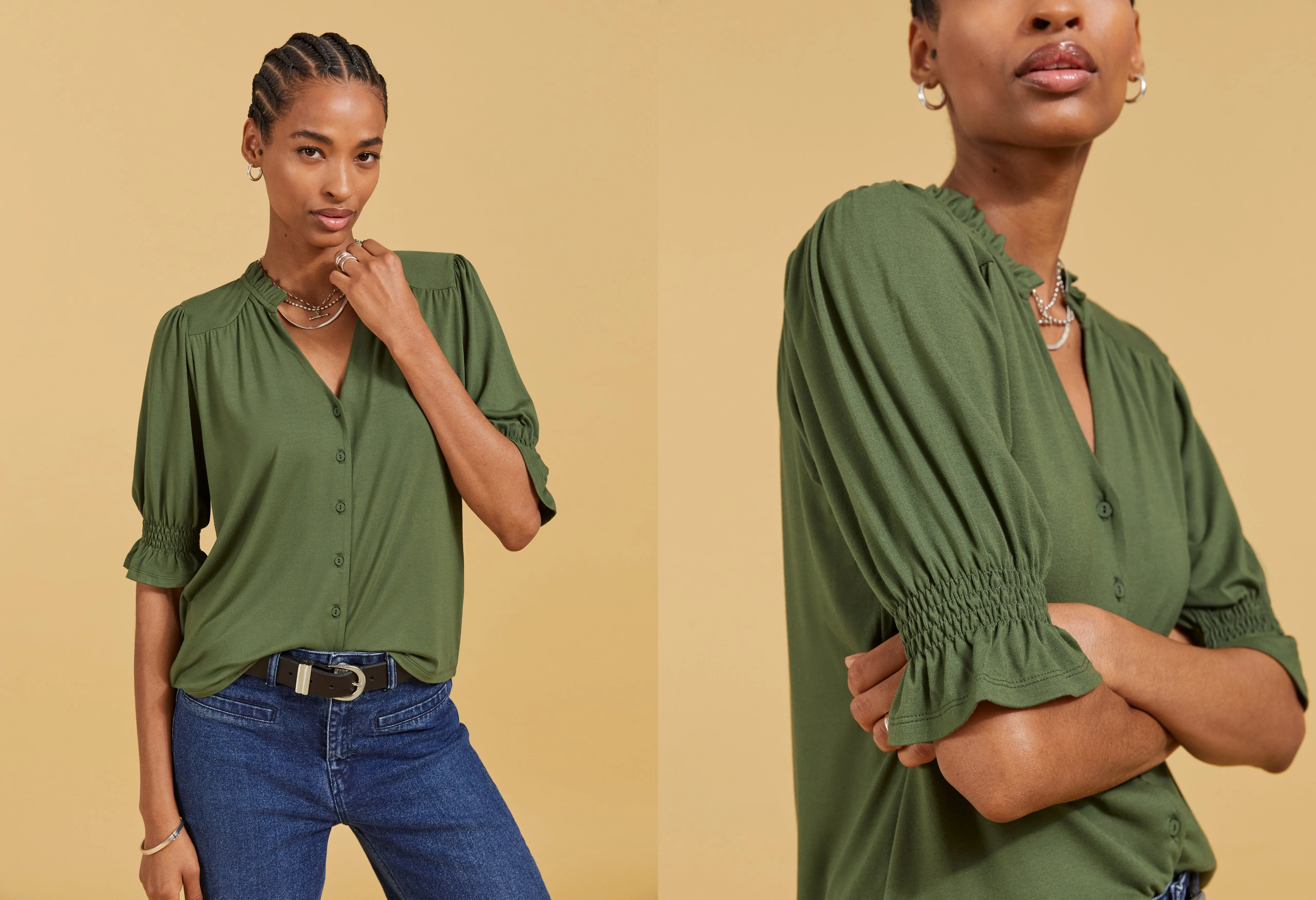 Noa Short Sleeve Blouse