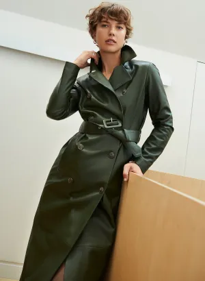 Paulette Leather?Coat