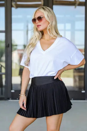 Pick Your Goals Pleated Athletic Skort - DU DEAL