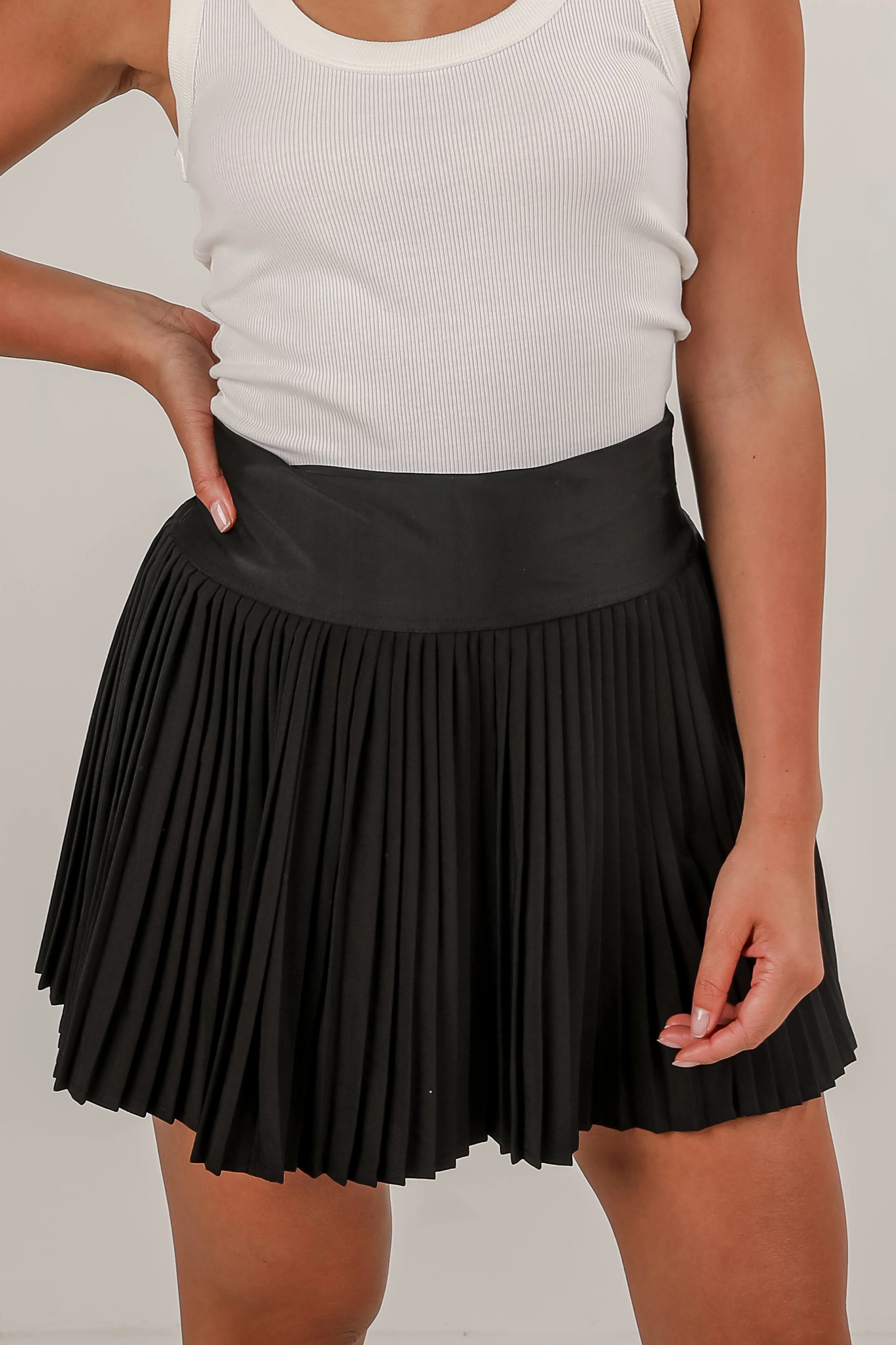 Pick Your Goals Pleated Athletic Skort - DU DEAL