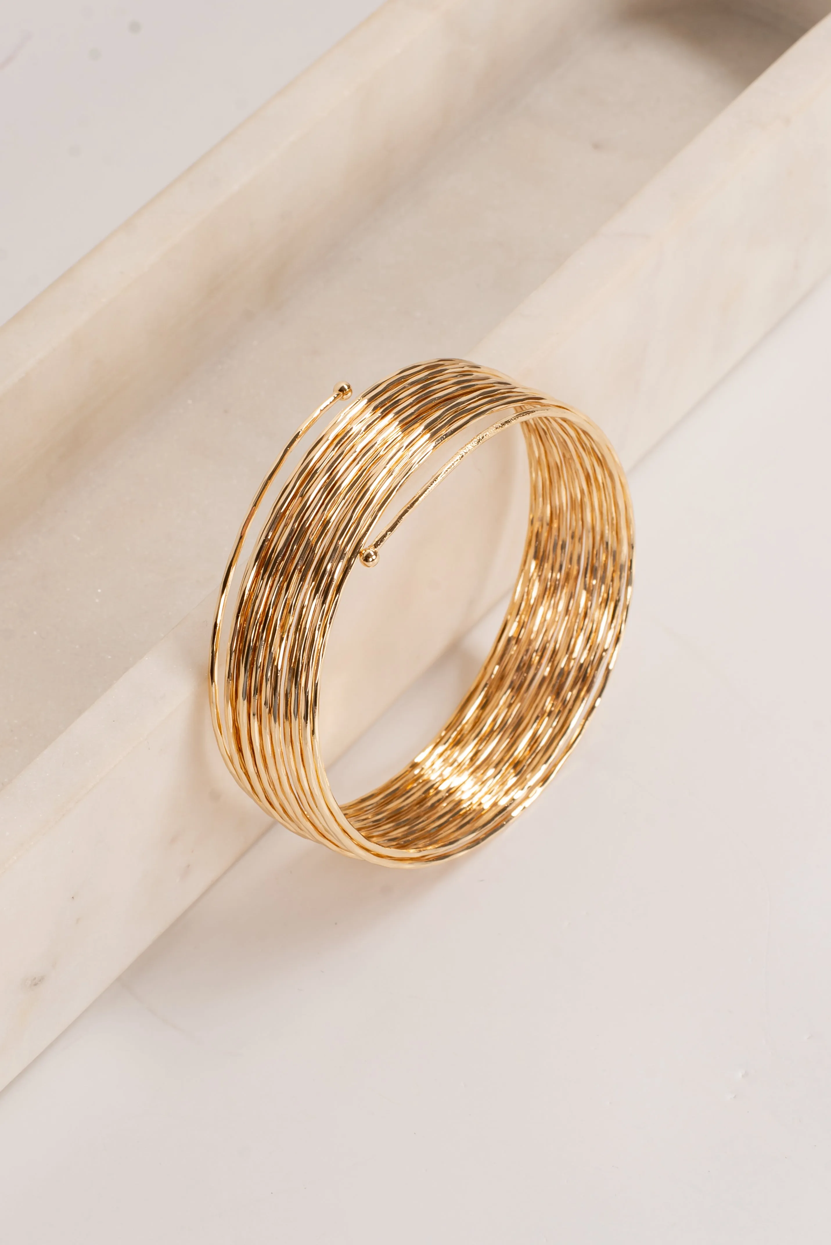 Rosie Gold Bangle Bracelet Set