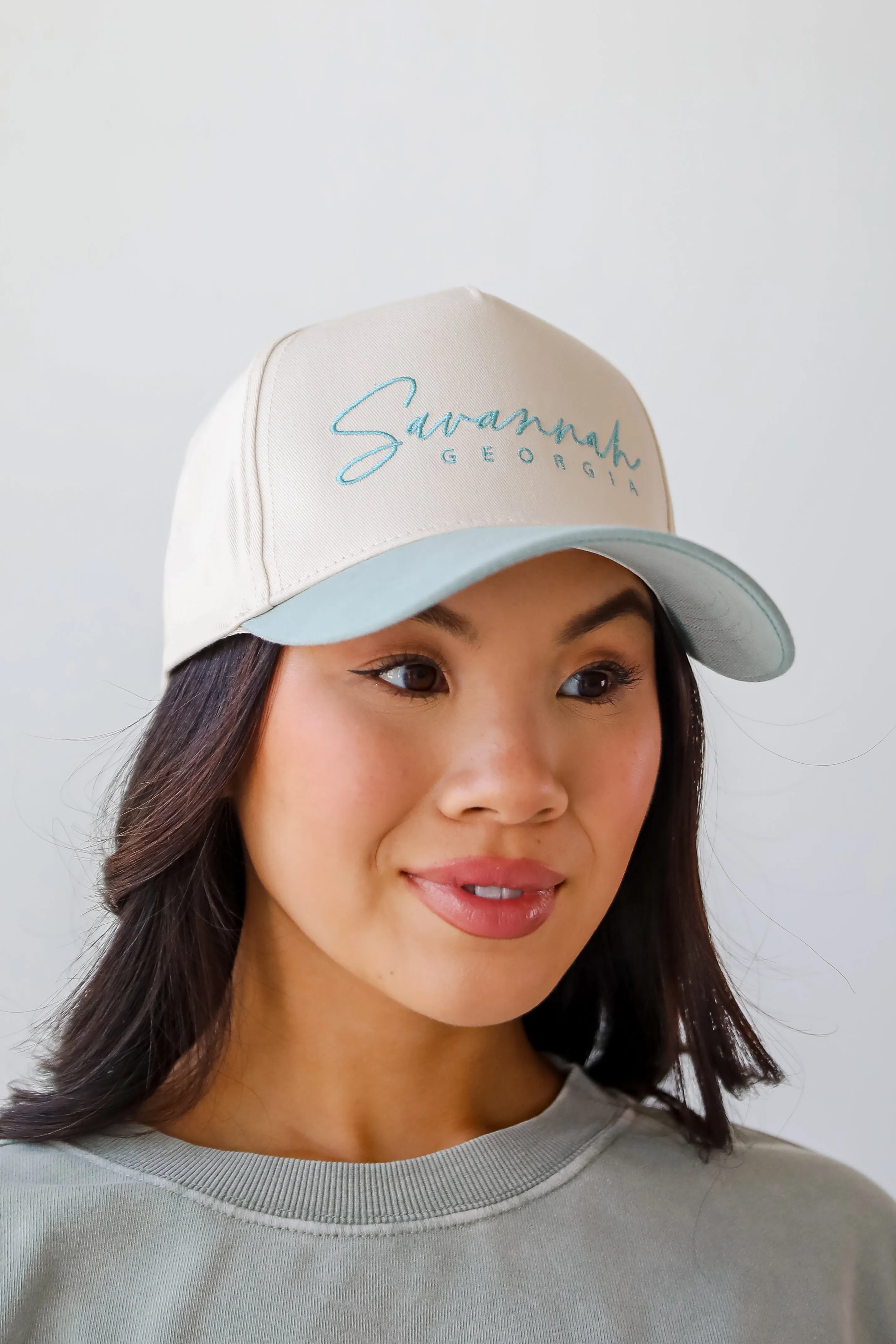 Savannah Georgia Color Block Embroidered Hat