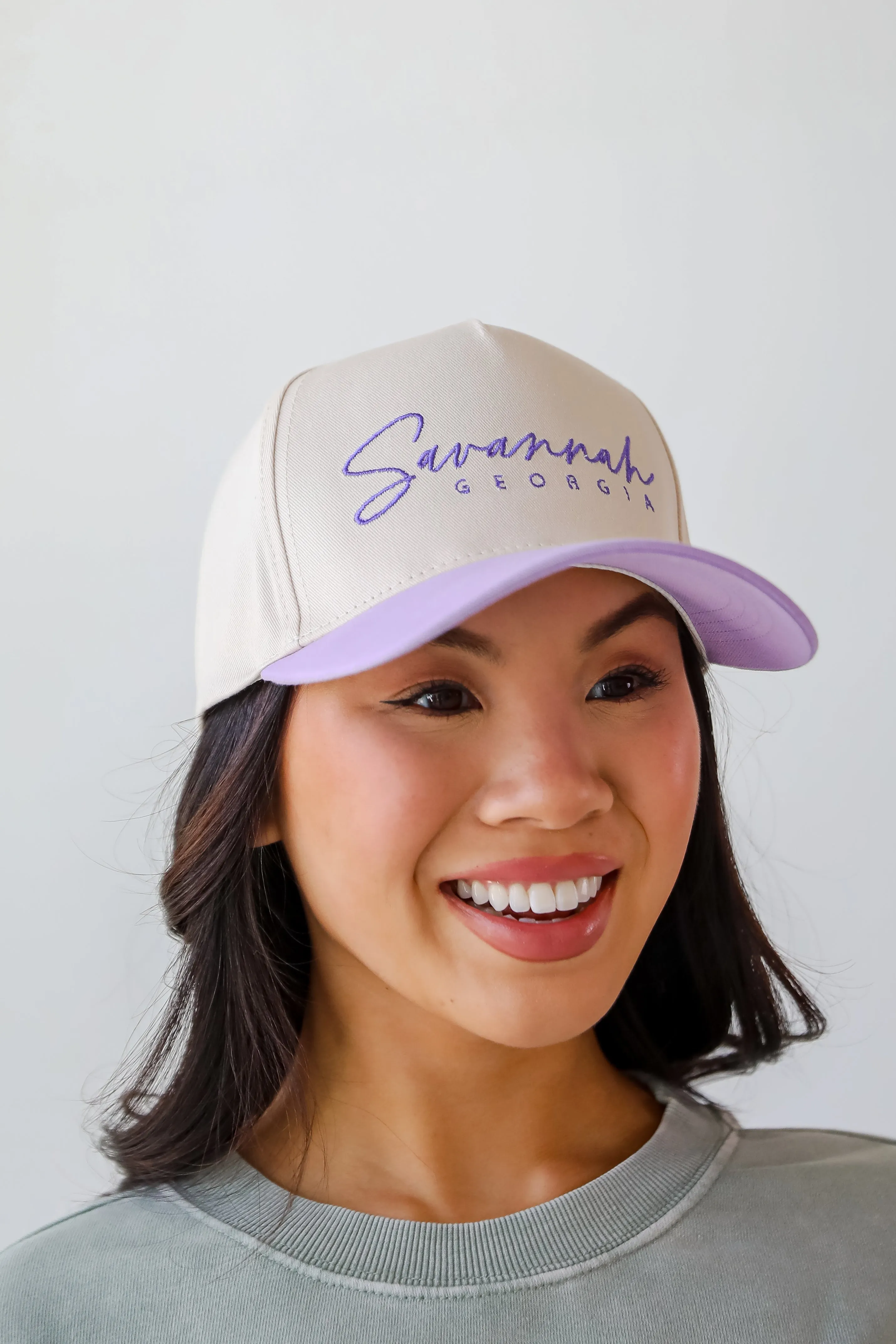 Savannah Georgia Color Block Embroidered Hat