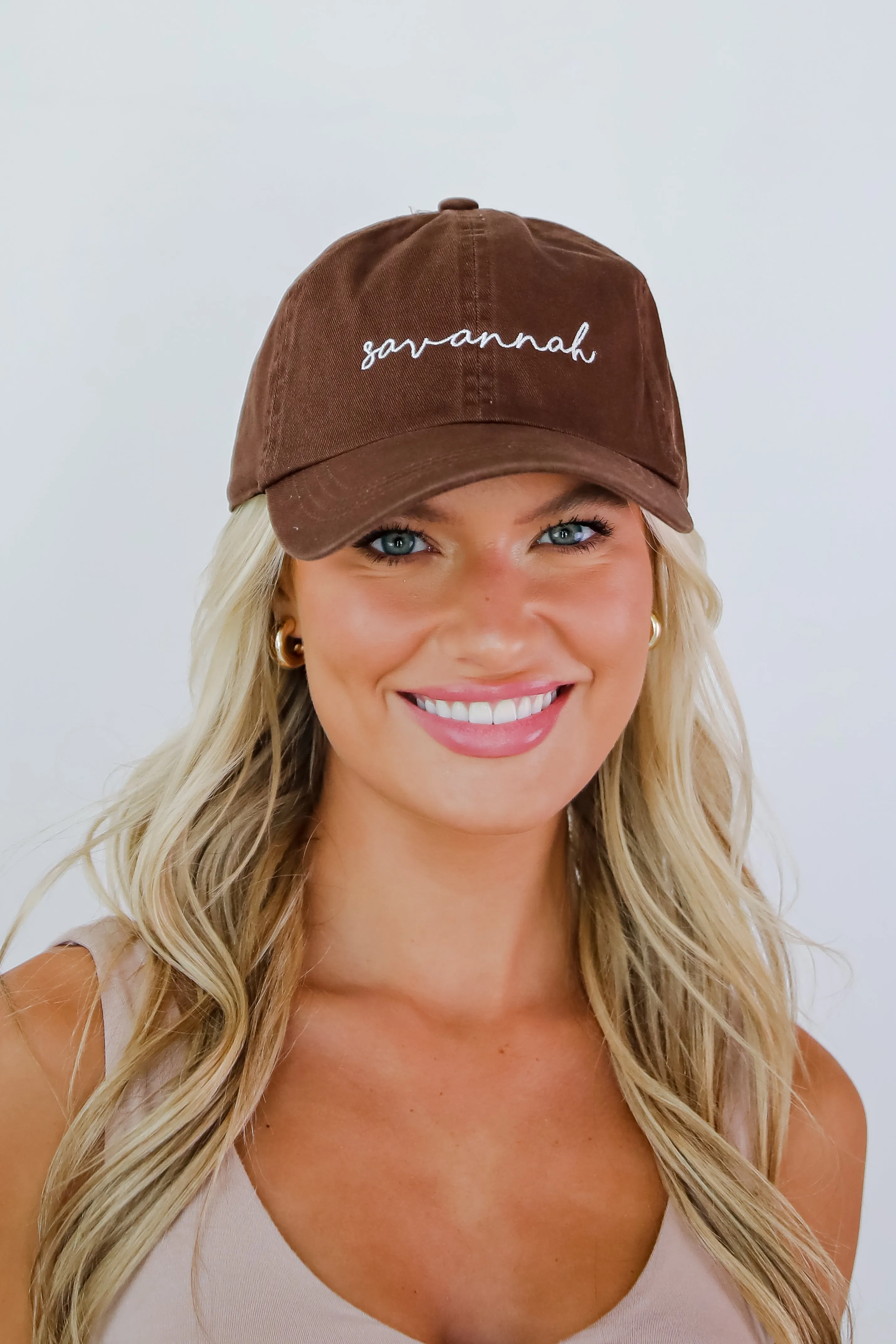 Savannah Script Embroidered Hat
