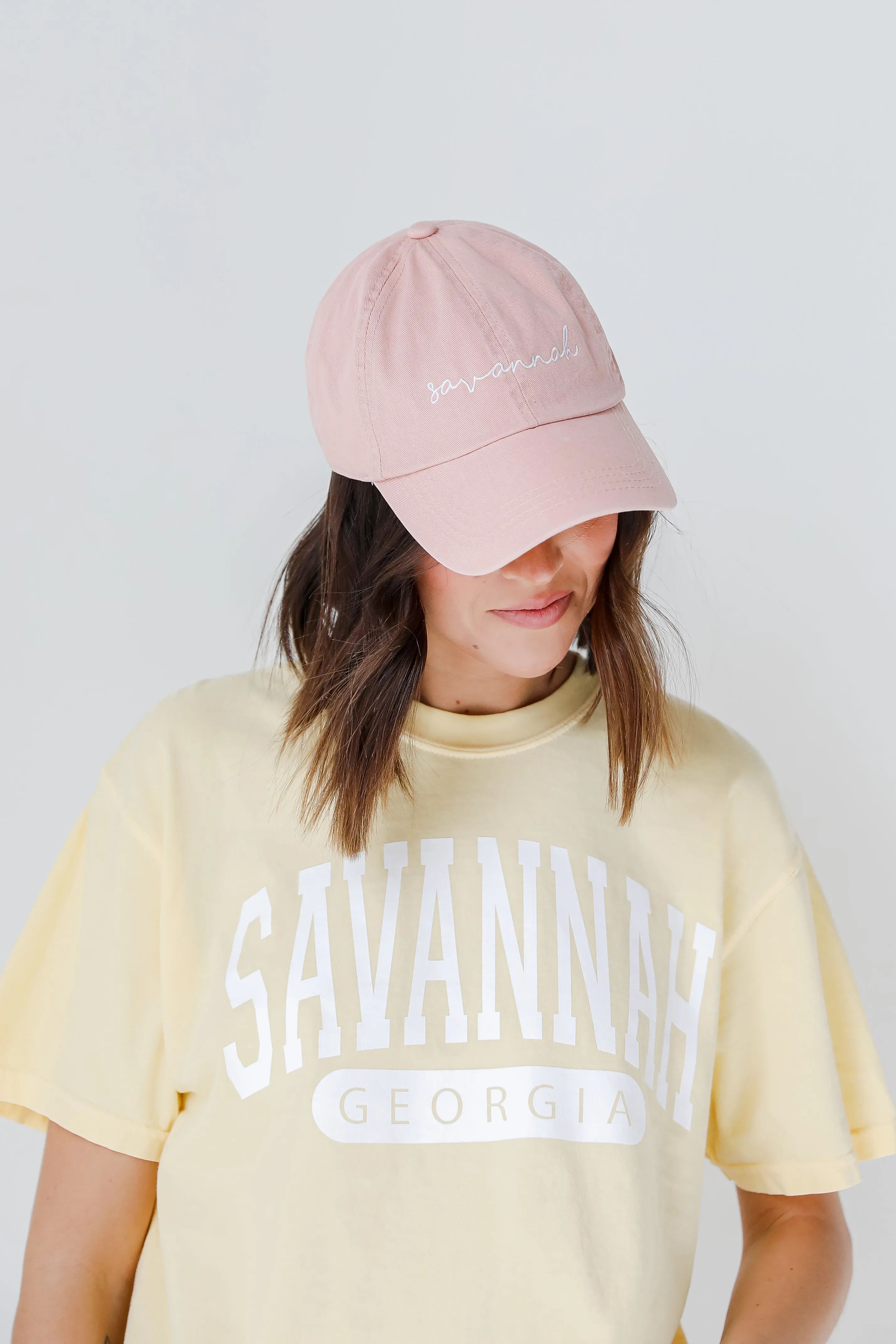 Savannah Script Embroidered Hat