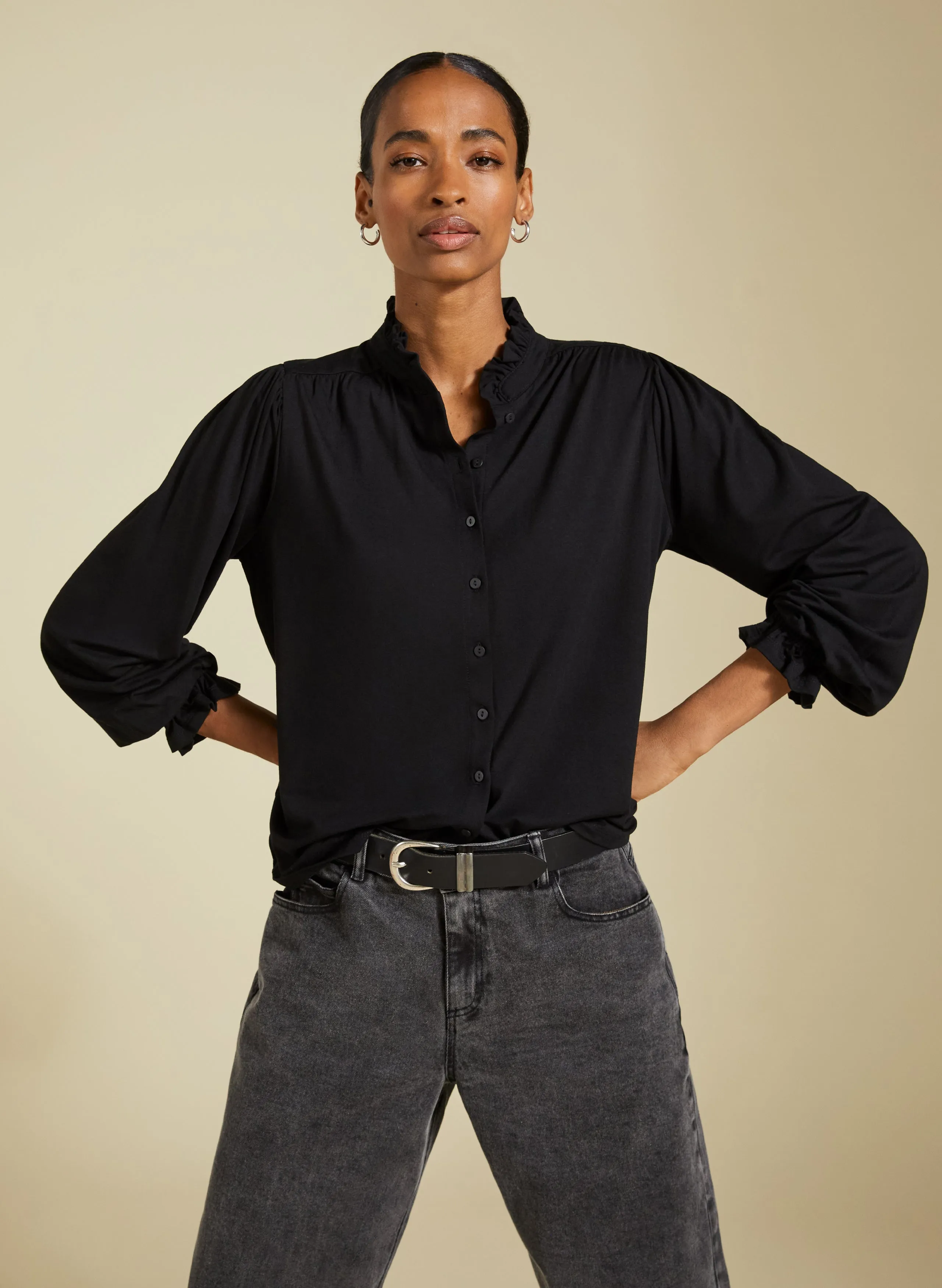 Sima?Frill Detail Blouse