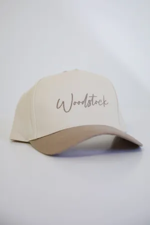 Taupe Woodstock Color Block Hat
