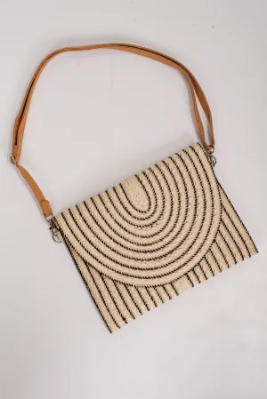 Tropical Travels Straw Clutch